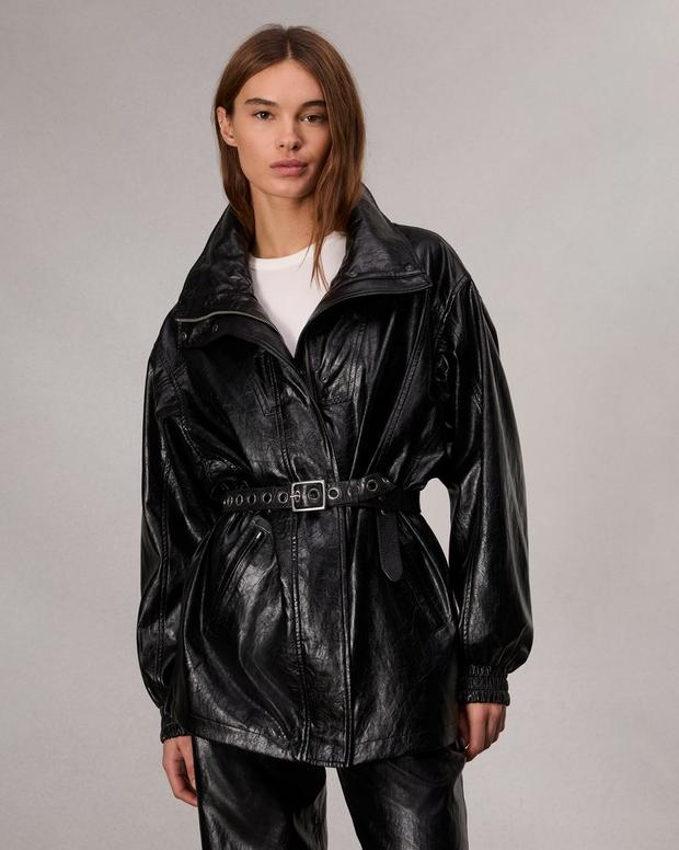 Monica Faux Leather Jacket - Black | rag & bone Monica Faux Leather Jacket - Black | rag & bone