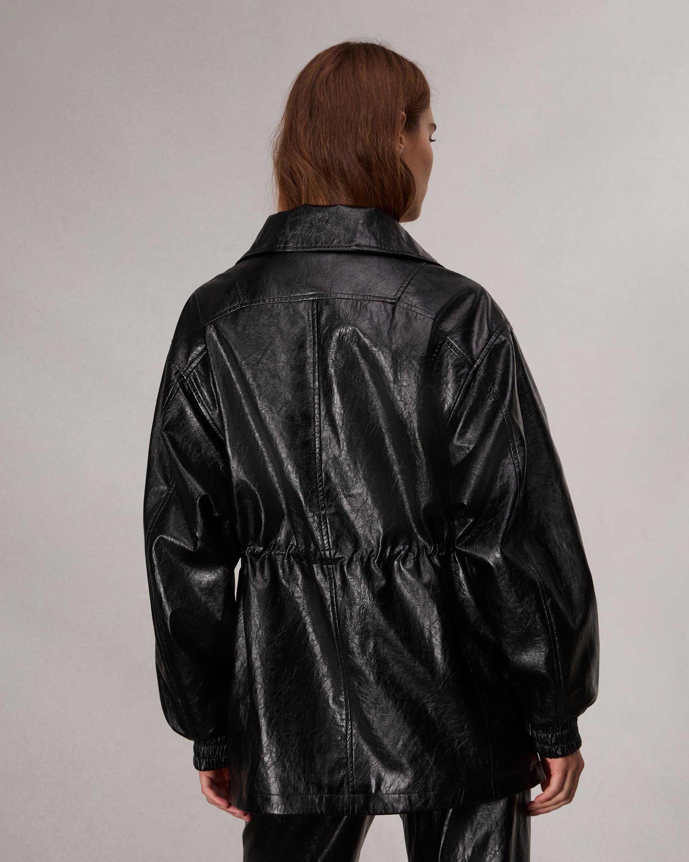 Monica Faux Leather Jacket image number 5