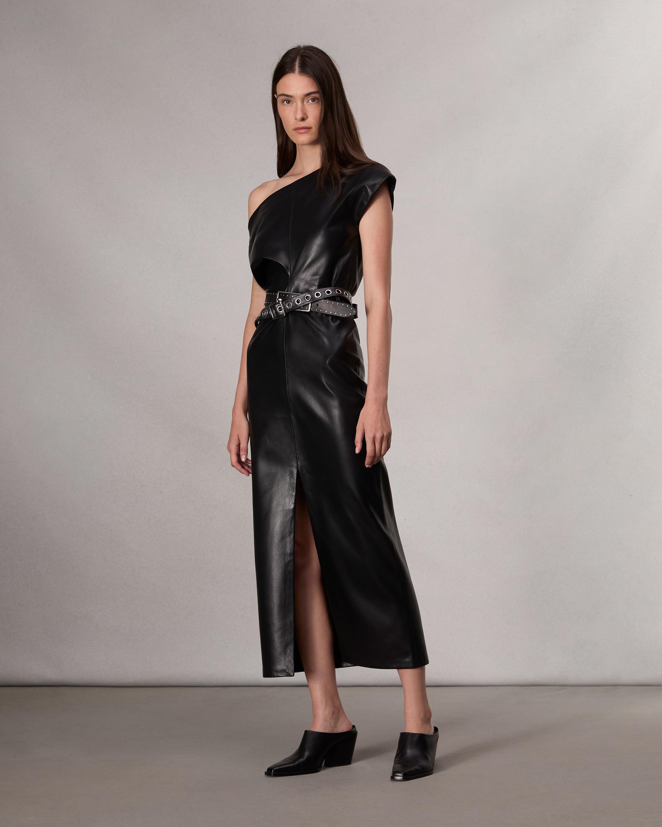 Eleanor Faux Leather Dress image number 1