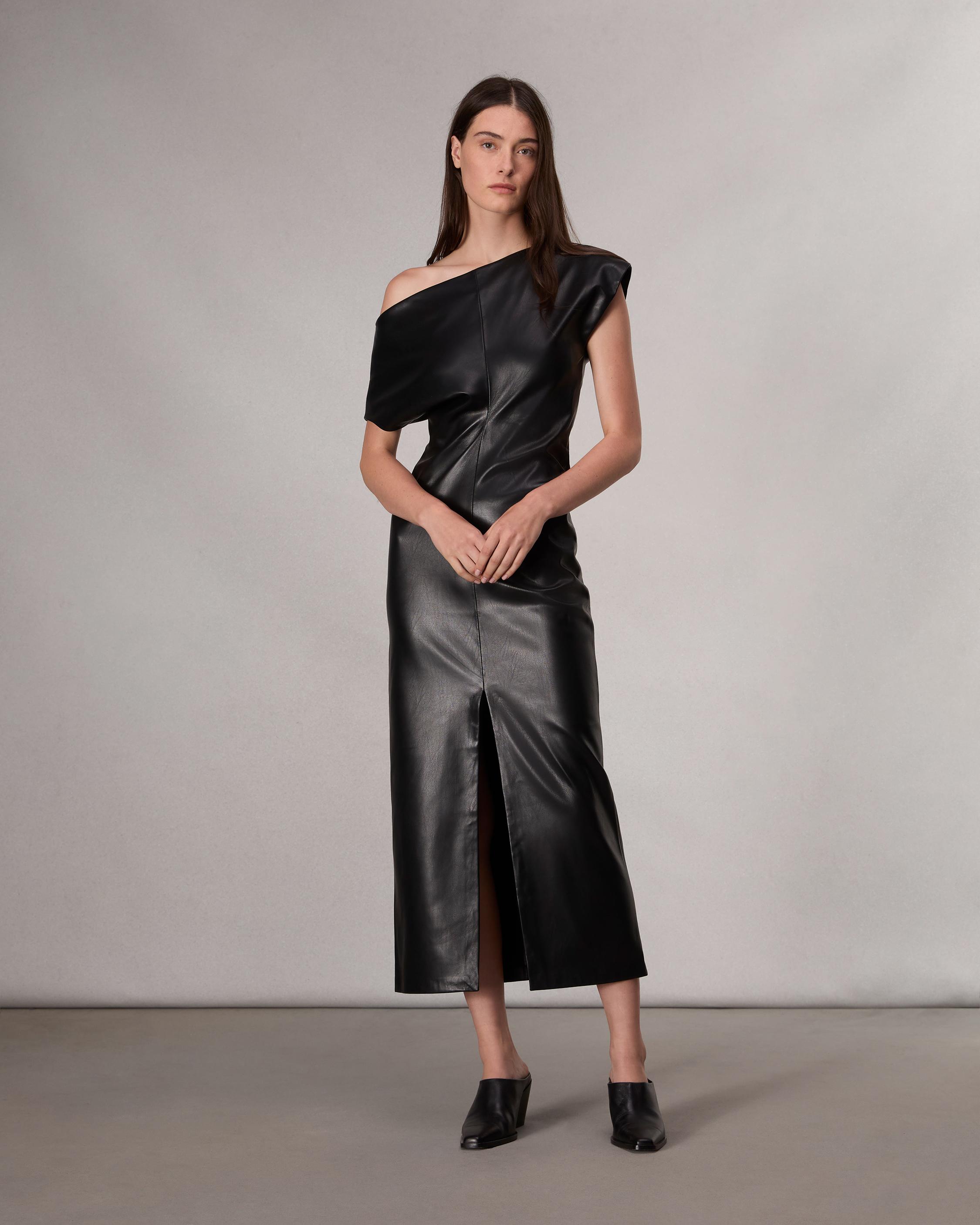 Eleanor Faux Leather Dress image number 3