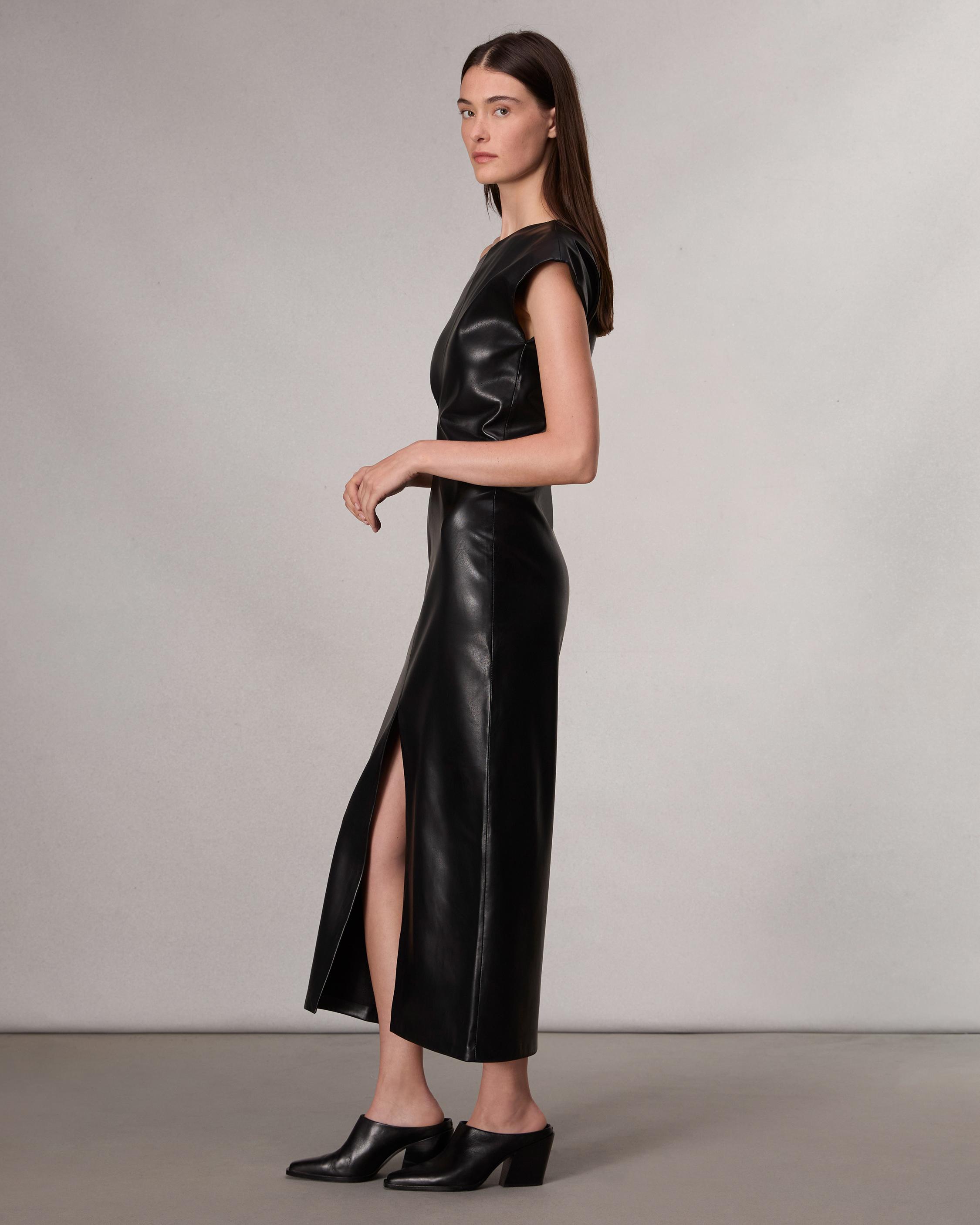 Eleanor Faux Leather Dress image number 4