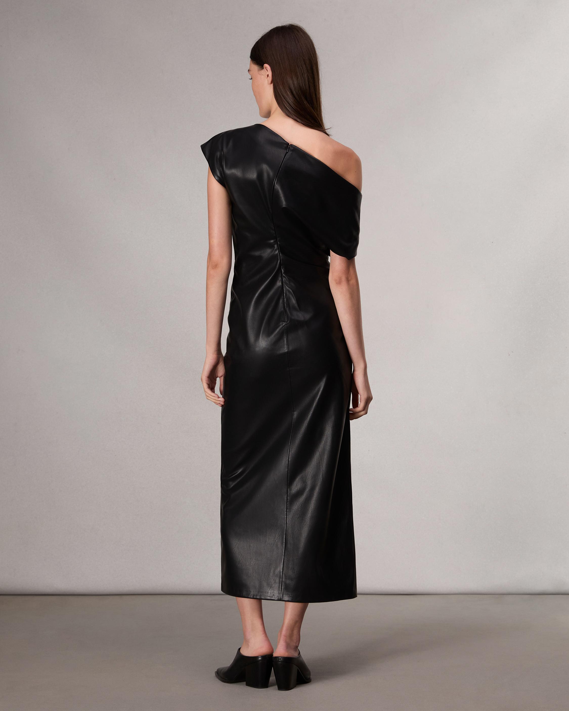 Eleanor Faux Leather Dress image number 5