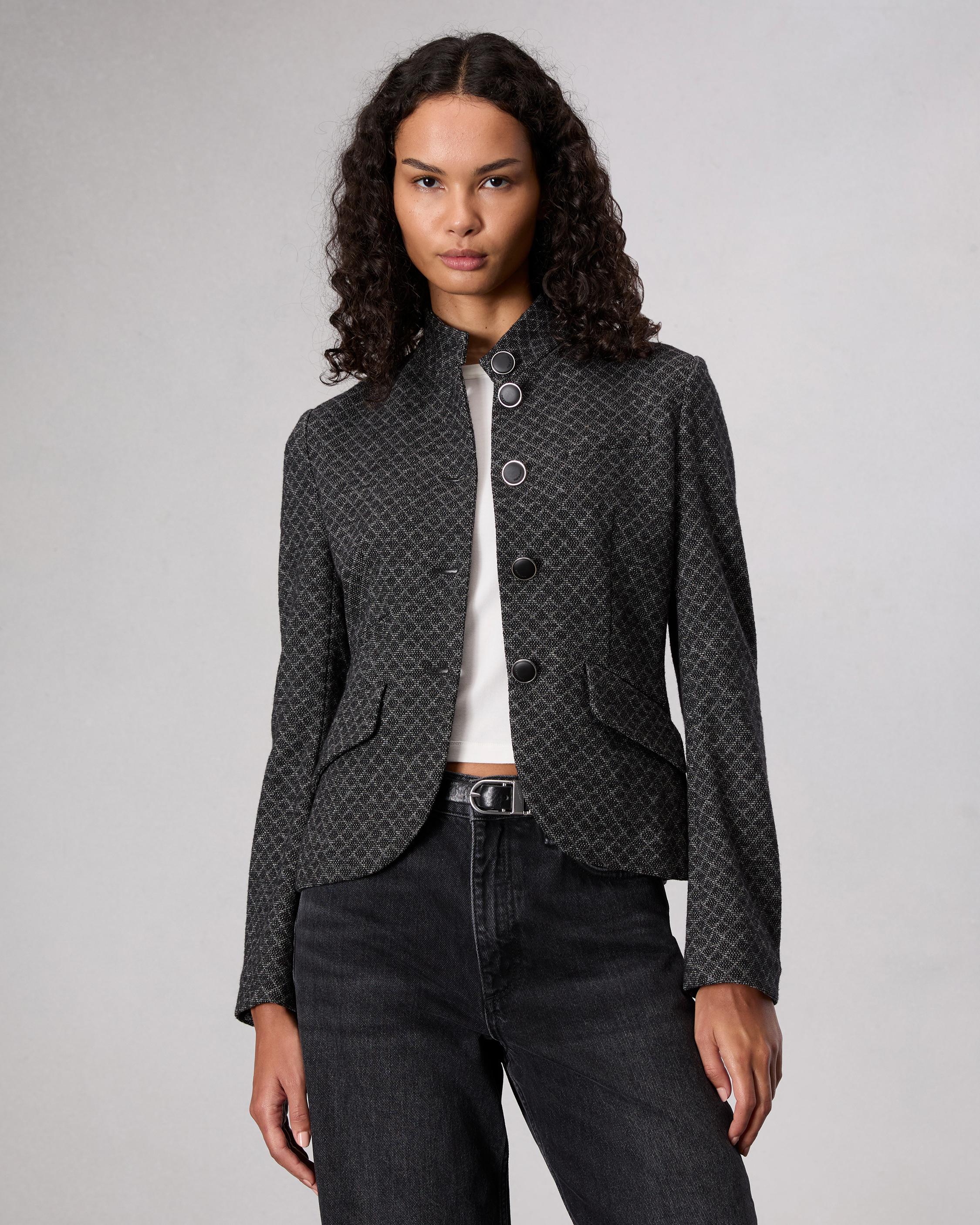 Slade Patterned Blazer - Black | rag & bone