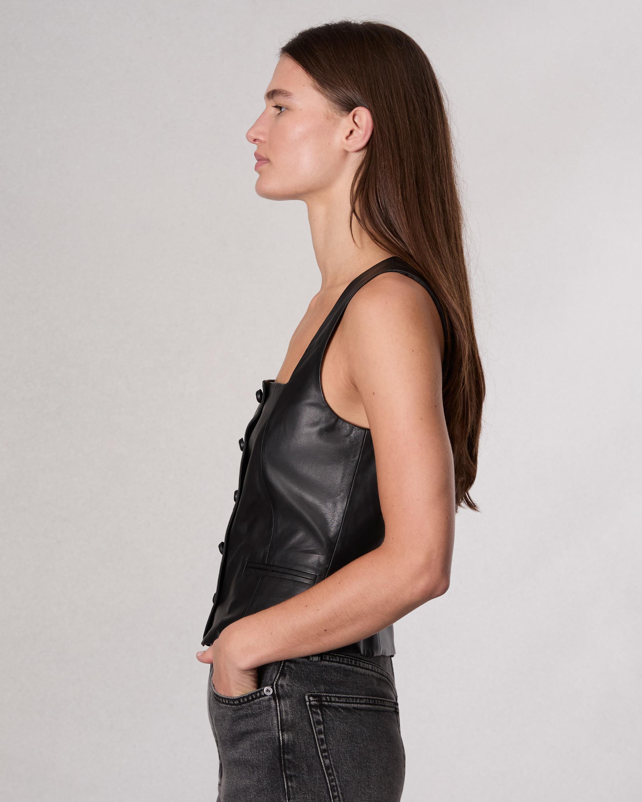 Mariana Leather Vest image number 4