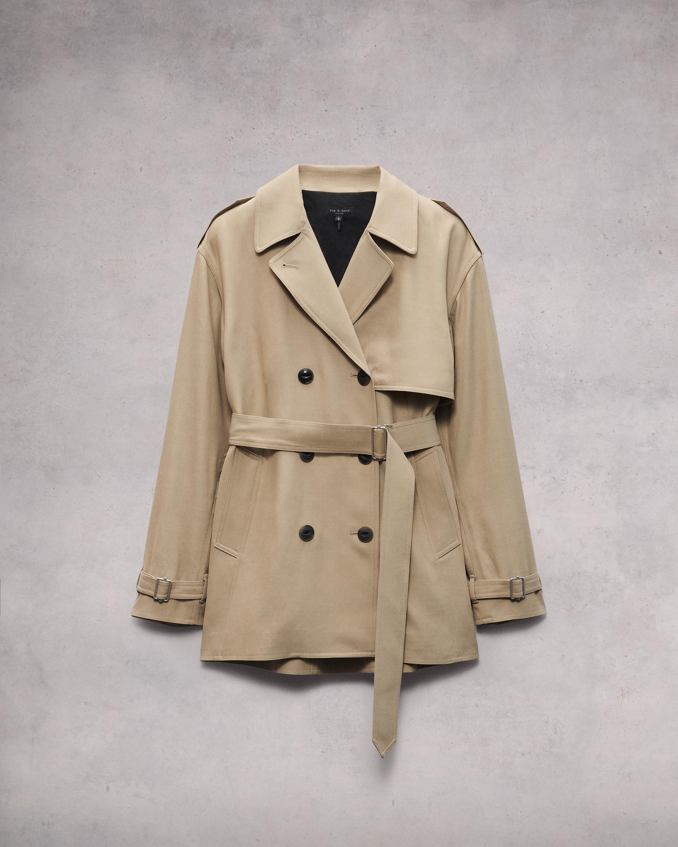 Beverly Cropped Trench image number 2