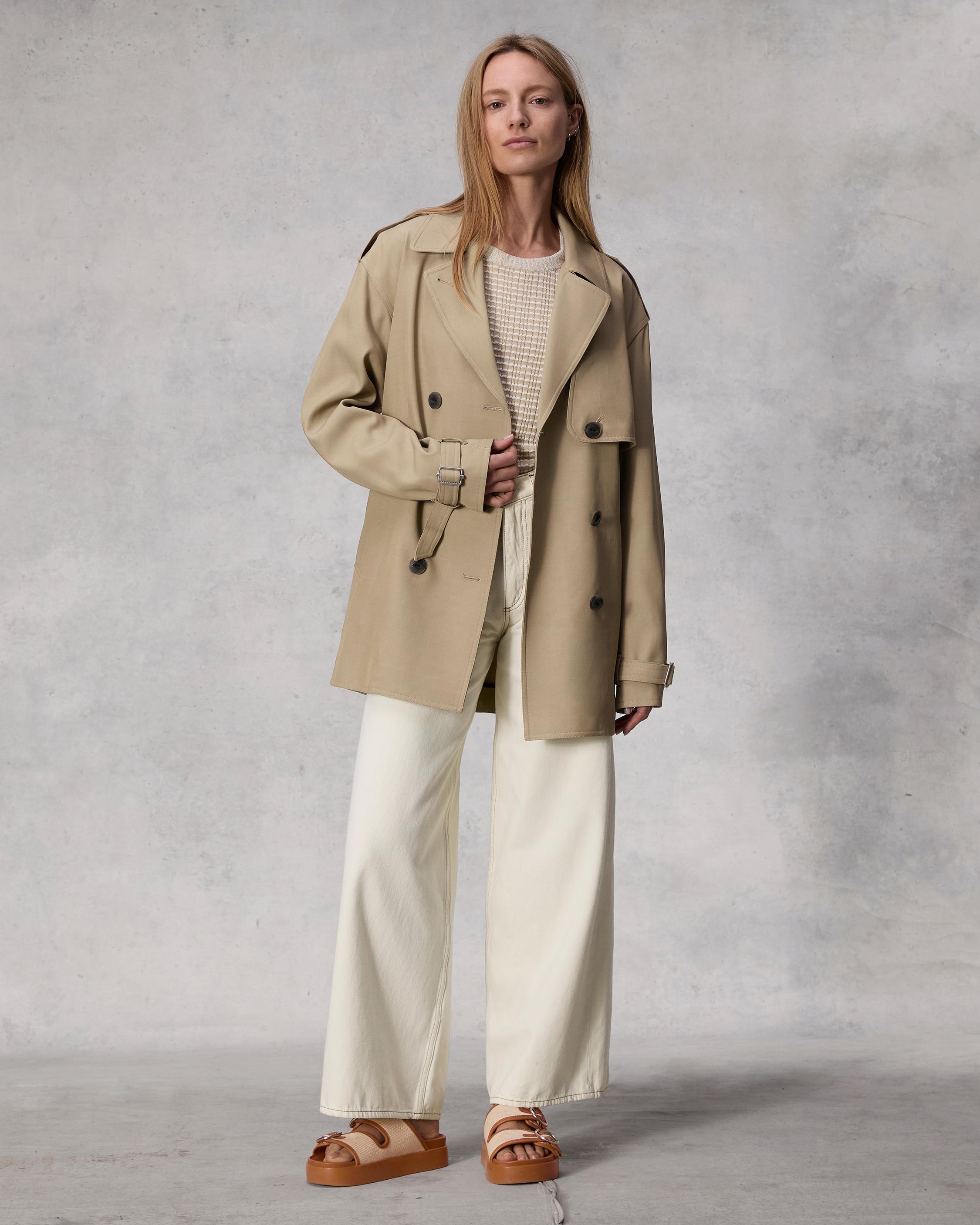 Beverly Cropped Trench image number 3