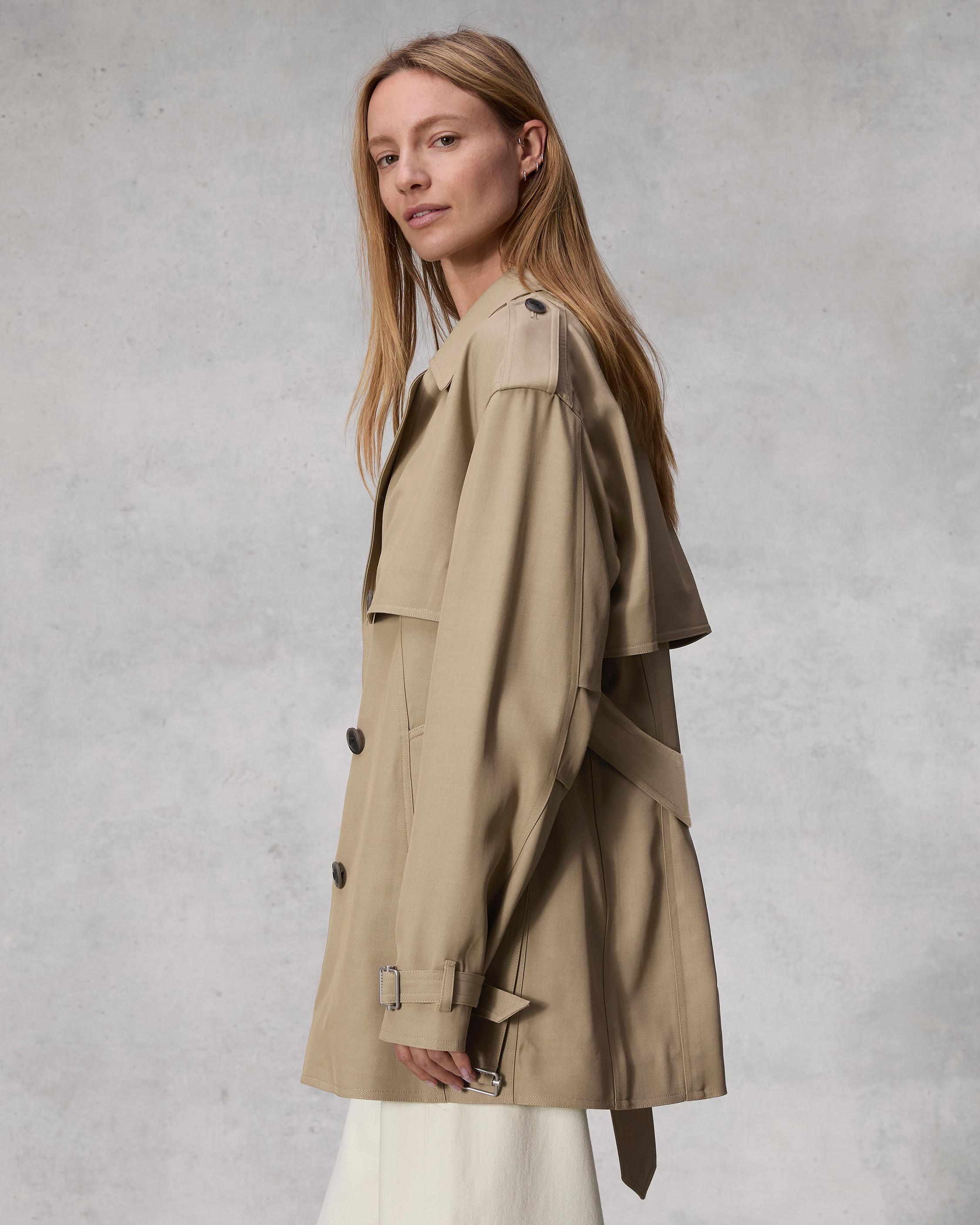 Beverly Cropped Trench image number 4