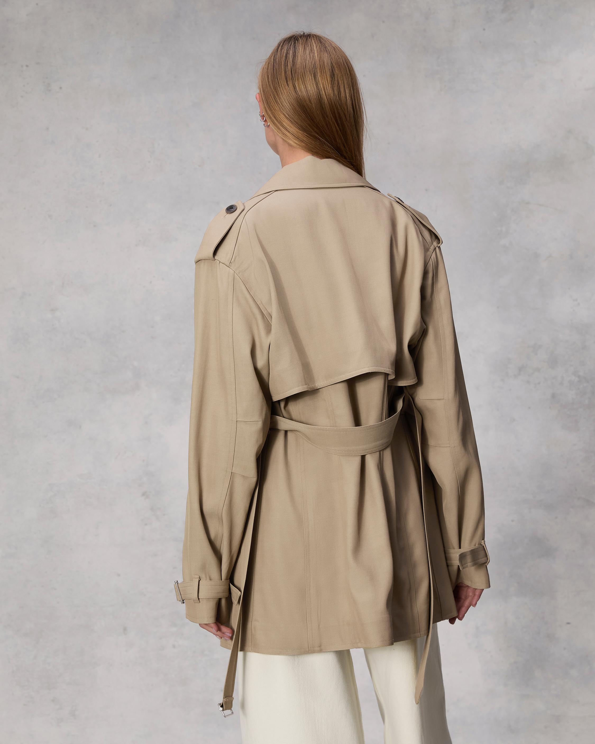 Beverly Cropped Trench image number 5