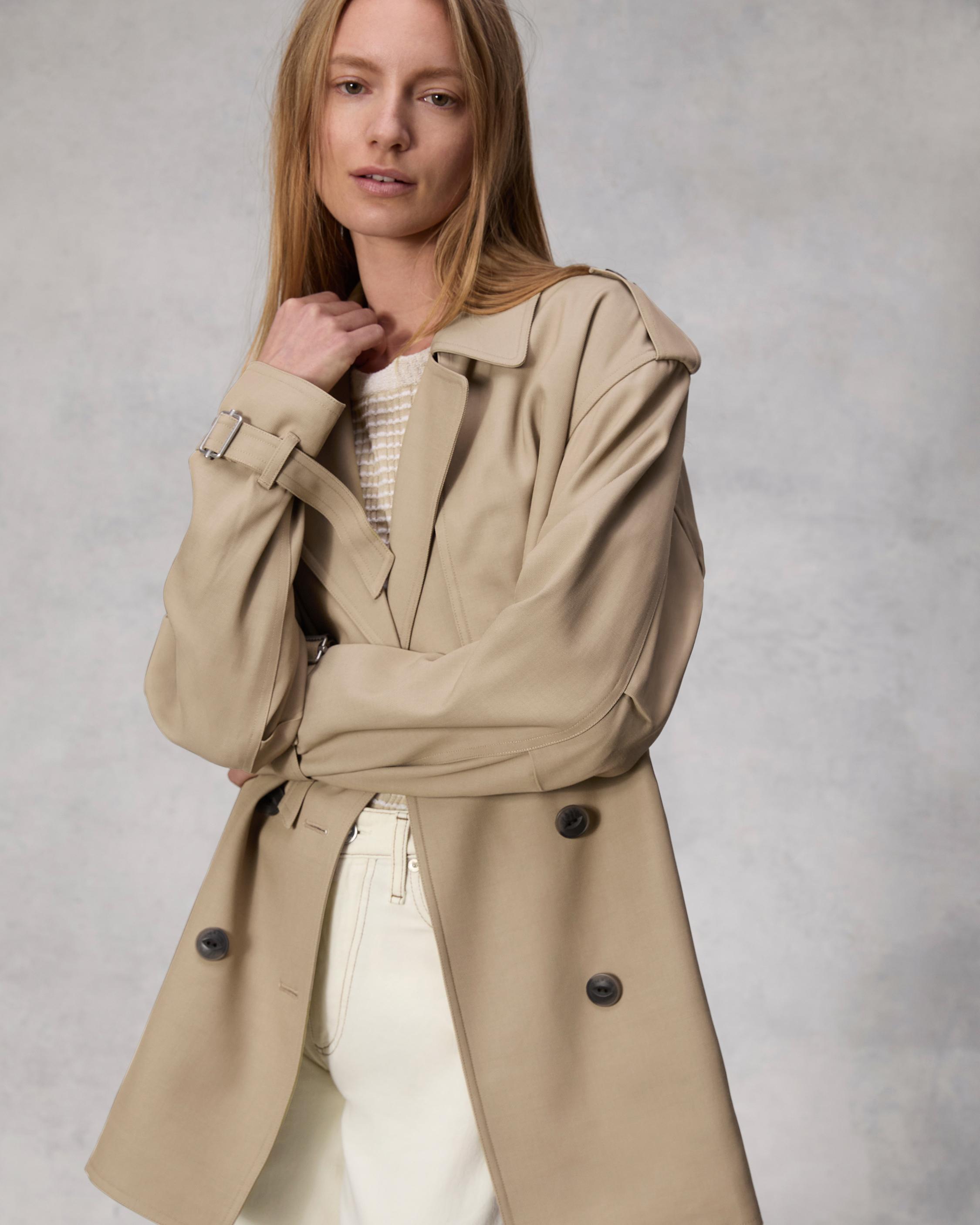 Beverly Cropped Trench image number 6