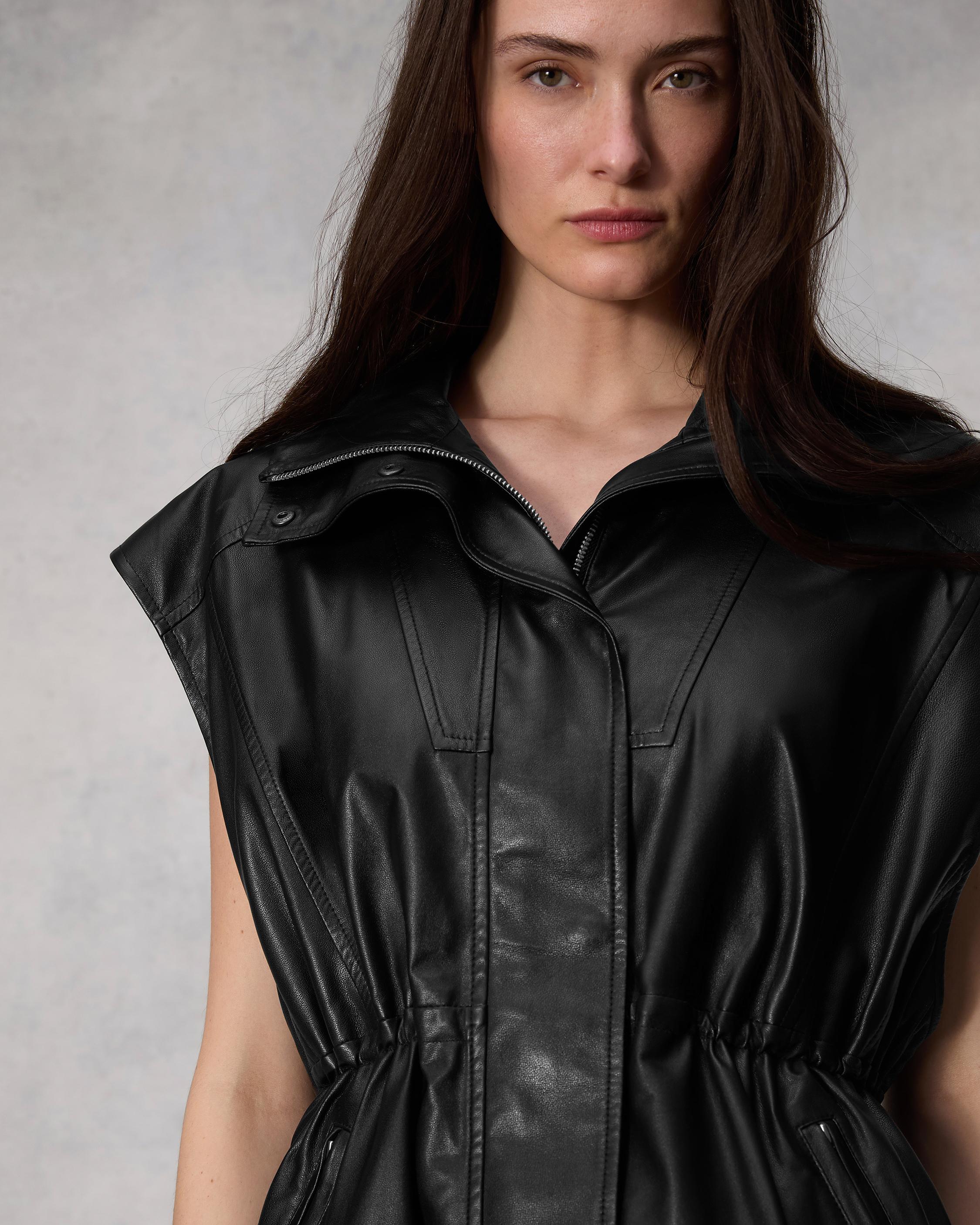 Monica Leather Vest image number 6