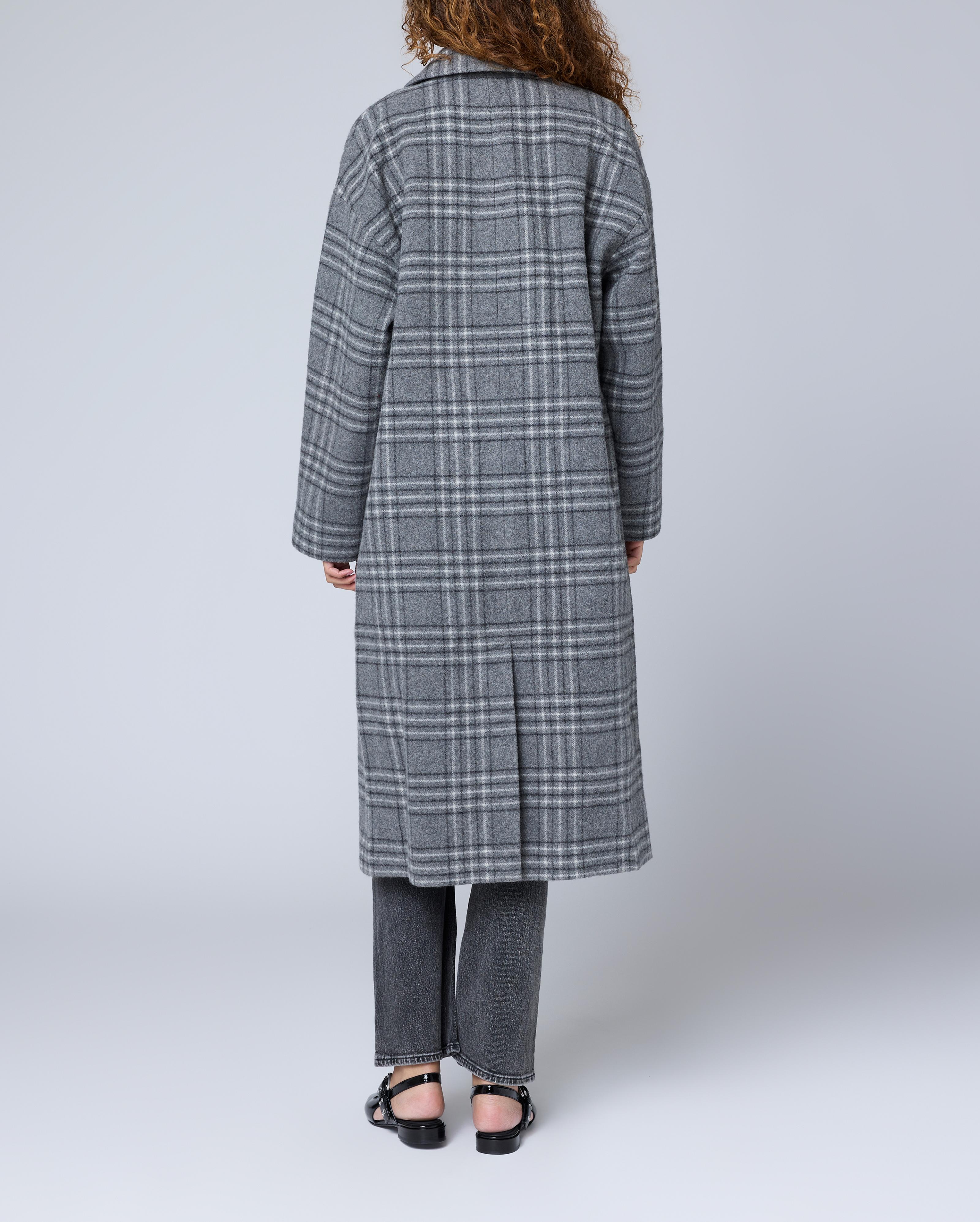 Thea Plaid Wool-Blend Coat image number 2
