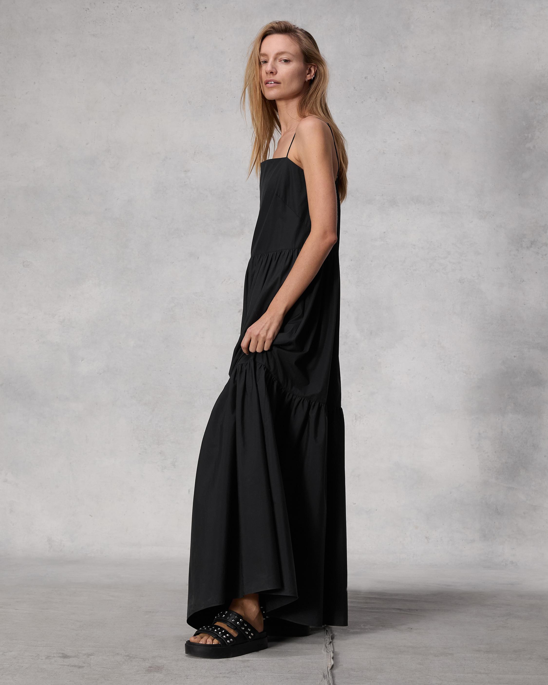 Saige Cotton Poplin Dress - Black | rag & bone