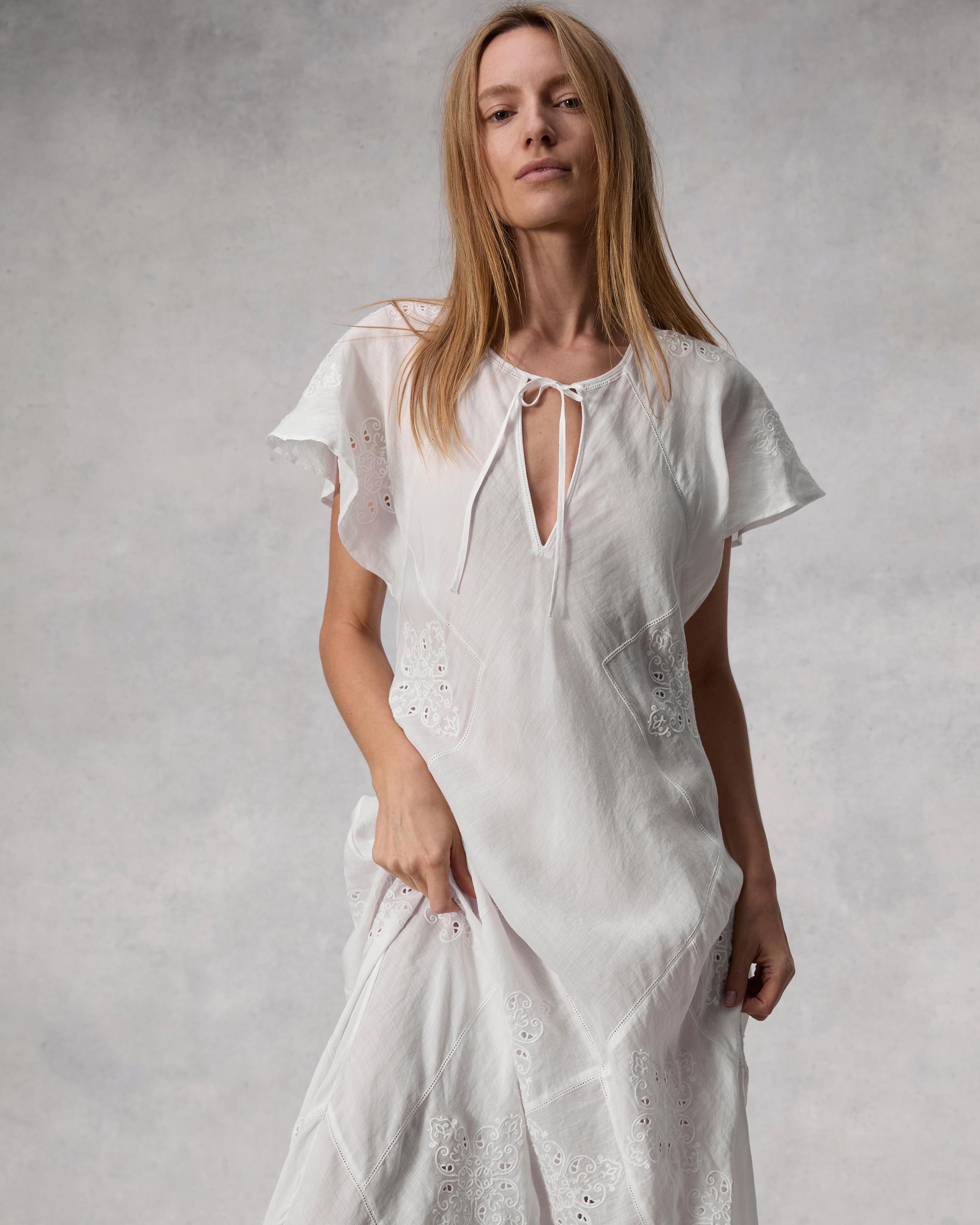 Delancy Ramie Dress White rag bone