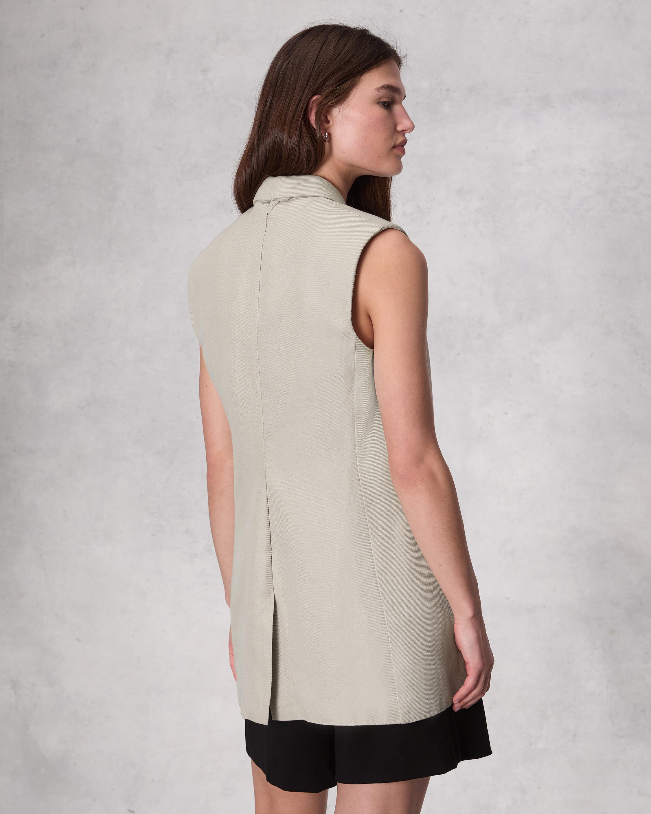Odessa Cotton Linen Vest image number 5