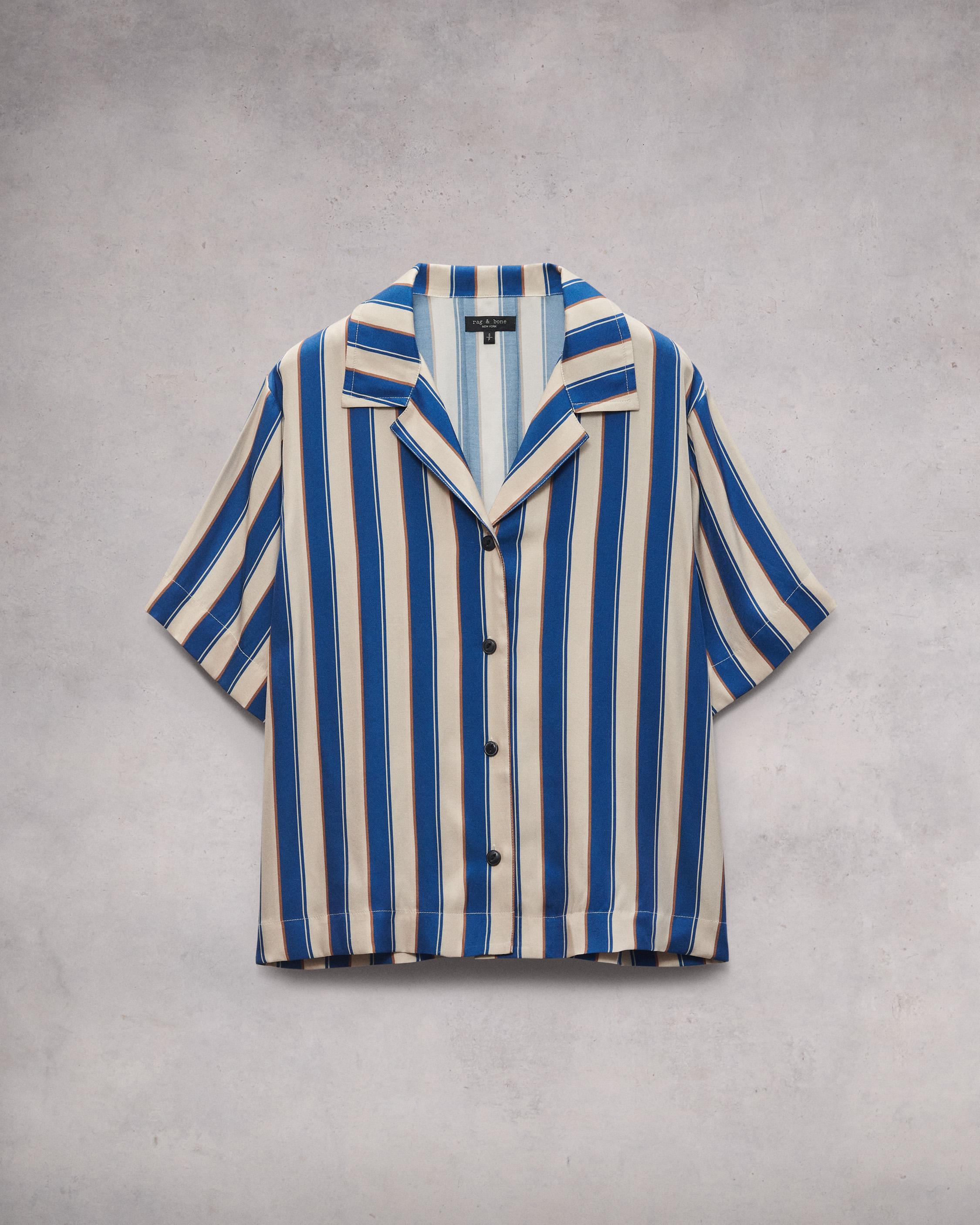 Declan Striped Silk Shirt