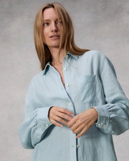 Maxine Striped Linen Shirt image number 6