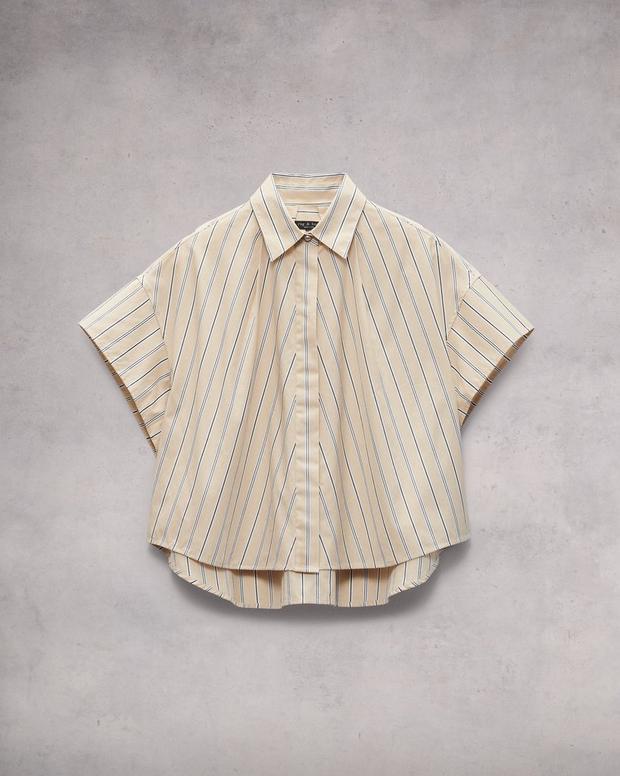 Martha Striped Cotton Poplin Shirt image number 2