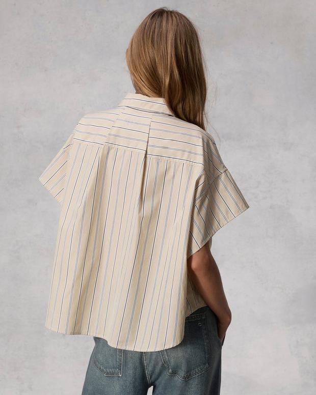 Martha Striped Cotton Poplin Shirt image number 5