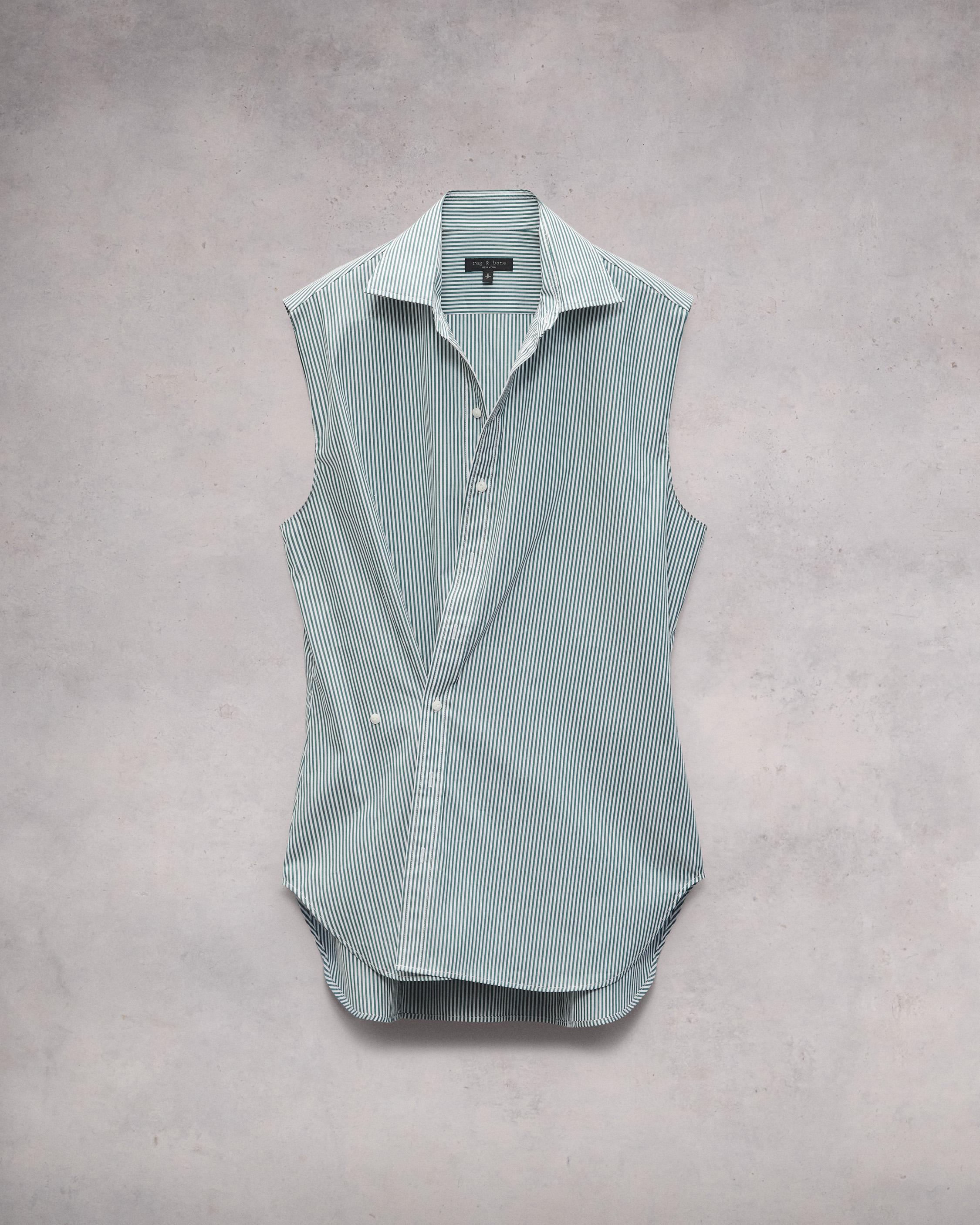 Indiana Cotton Poplin Sleeveless Shirt