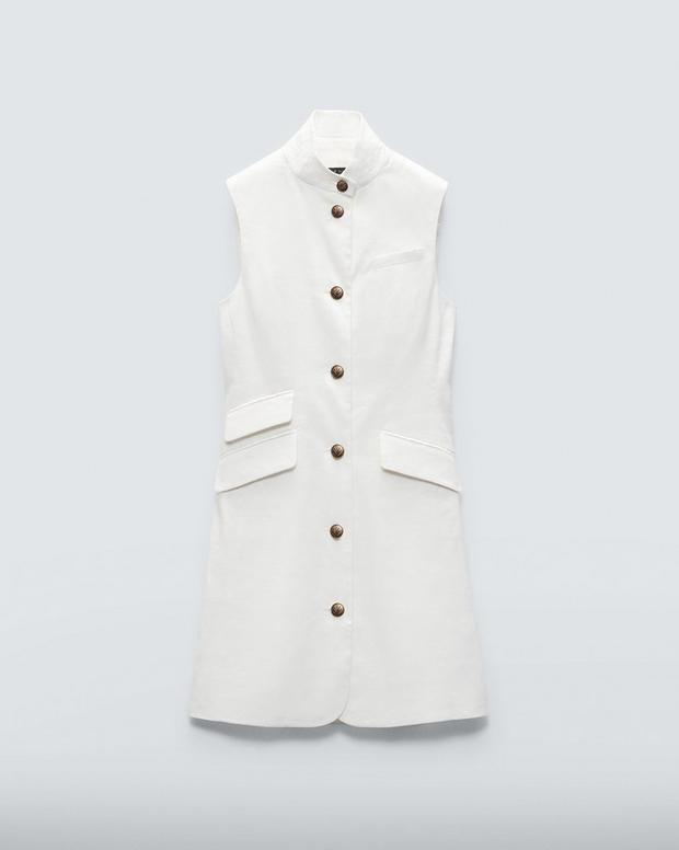 Slade Linen Vest Dress image number 2