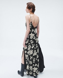 Larissa Printed Silk Dress image number 5