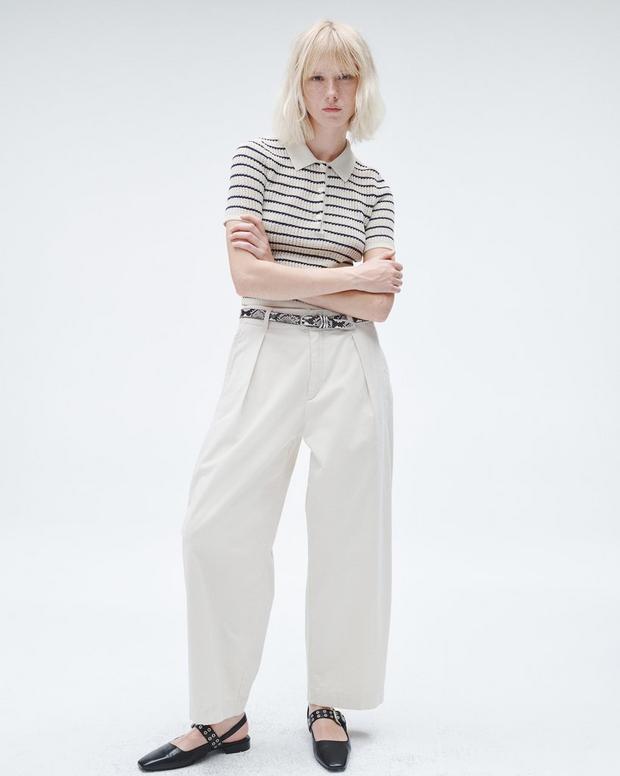 Donovan Cropped Cotton Pant image number 1