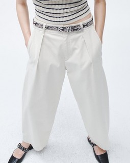 Donovan Cropped Cotton Pant image number 5