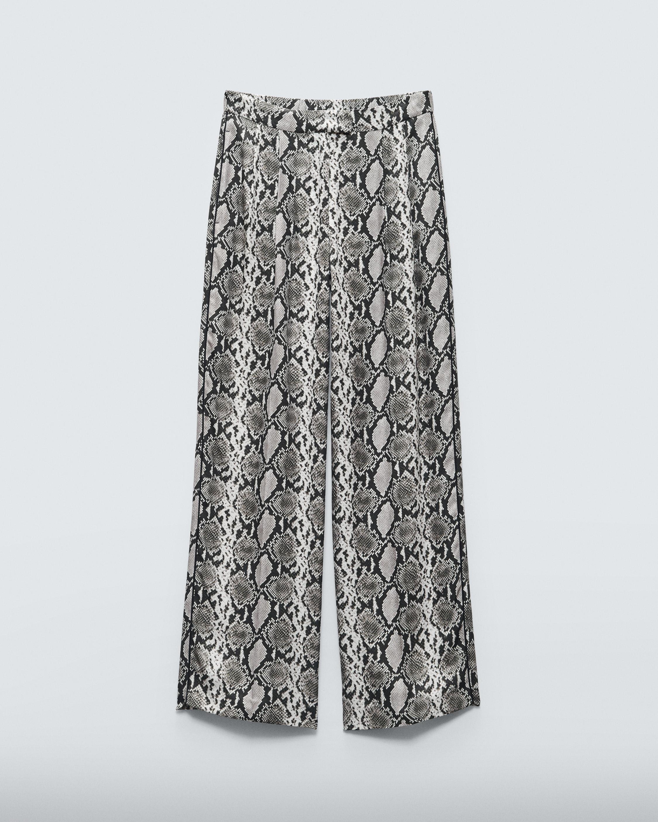 Lacey Printed Silk-Blend Pant image number 2