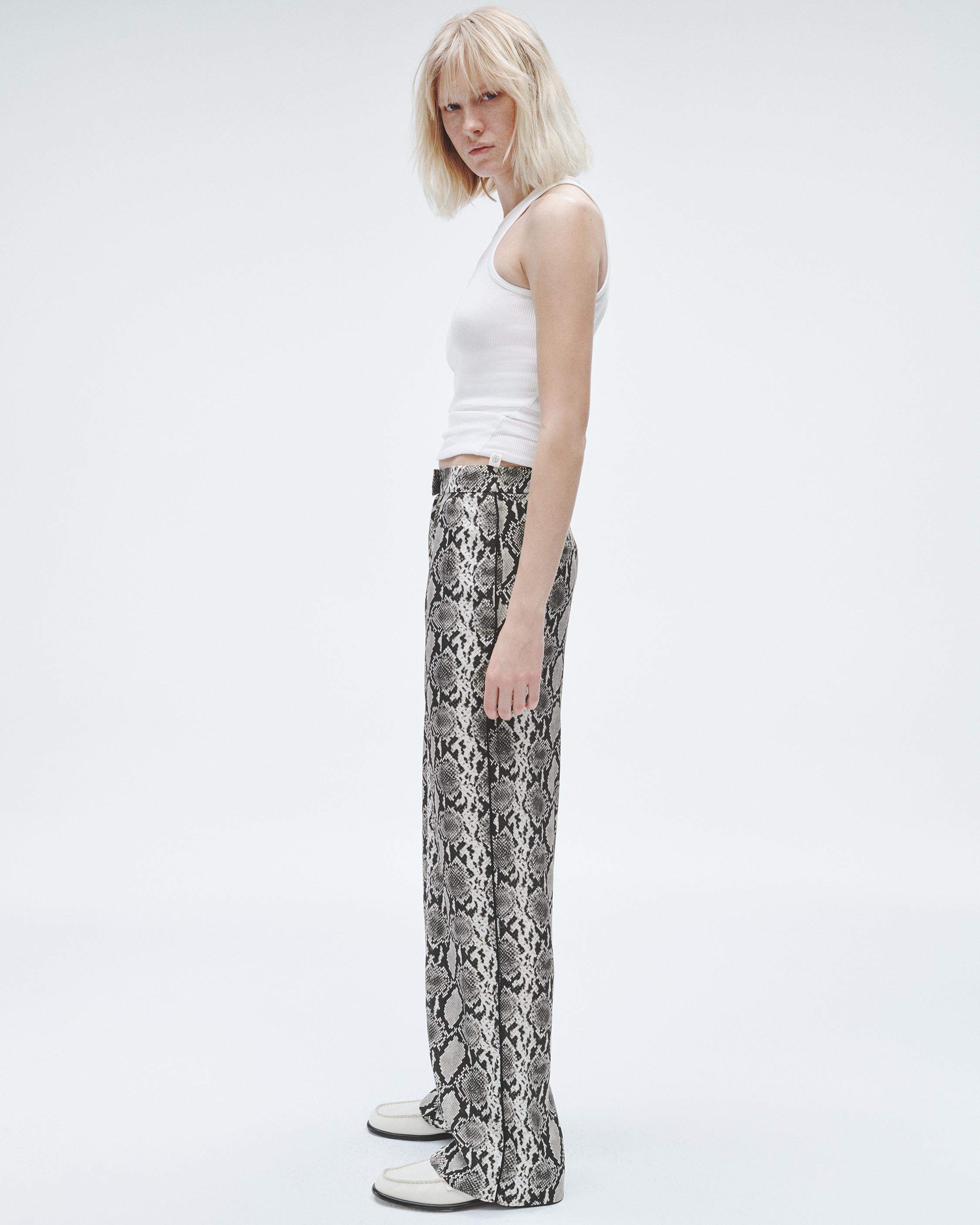 Lacey Printed Silk-Blend Pant image number 3