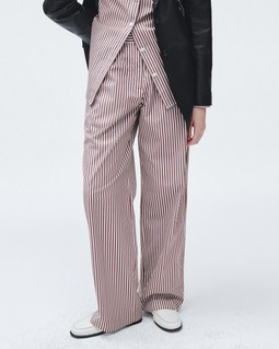 Lacey Stripe Cotton Poplin Pant image number 5