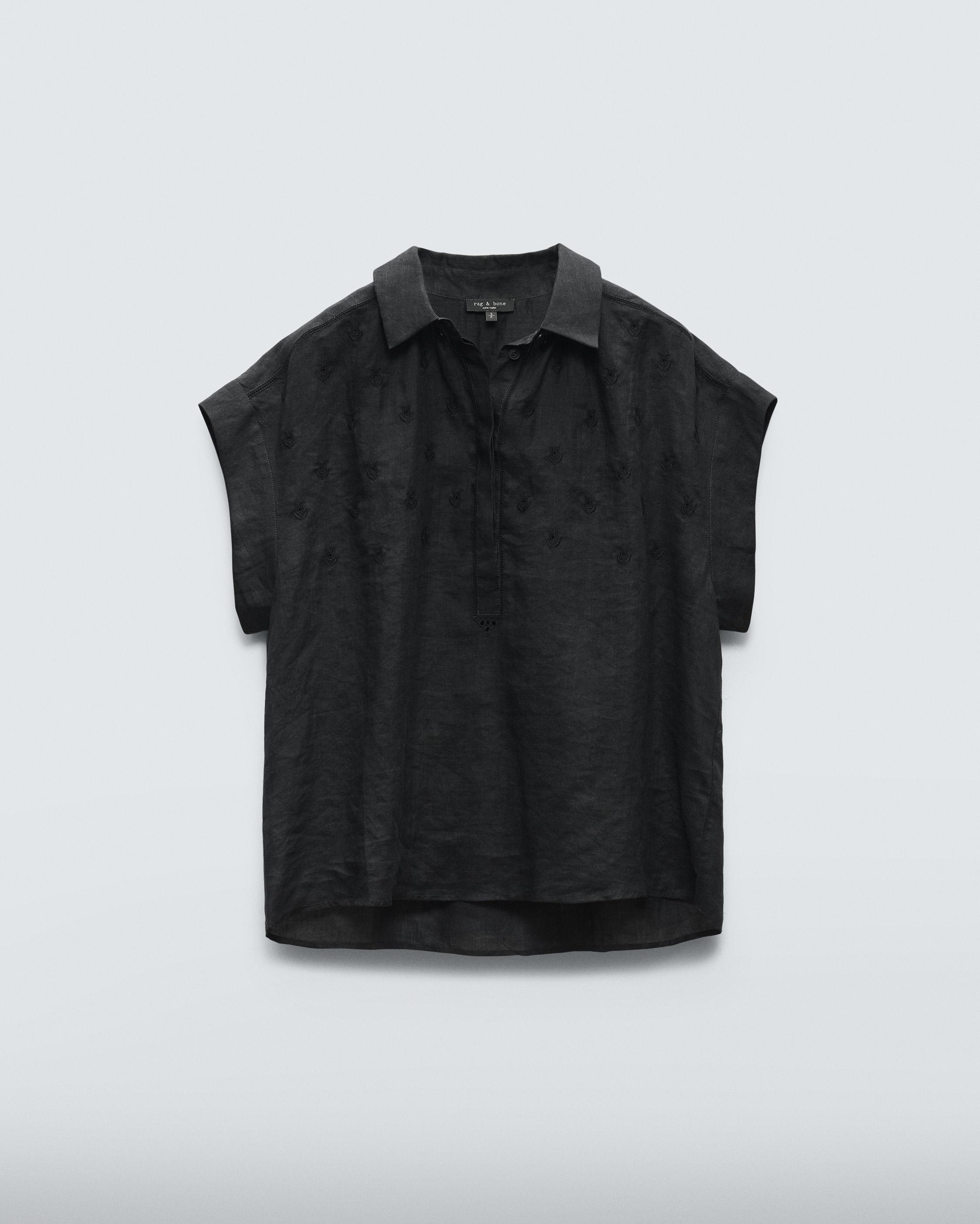 Robin Embroidered Top - Black | rag & bone