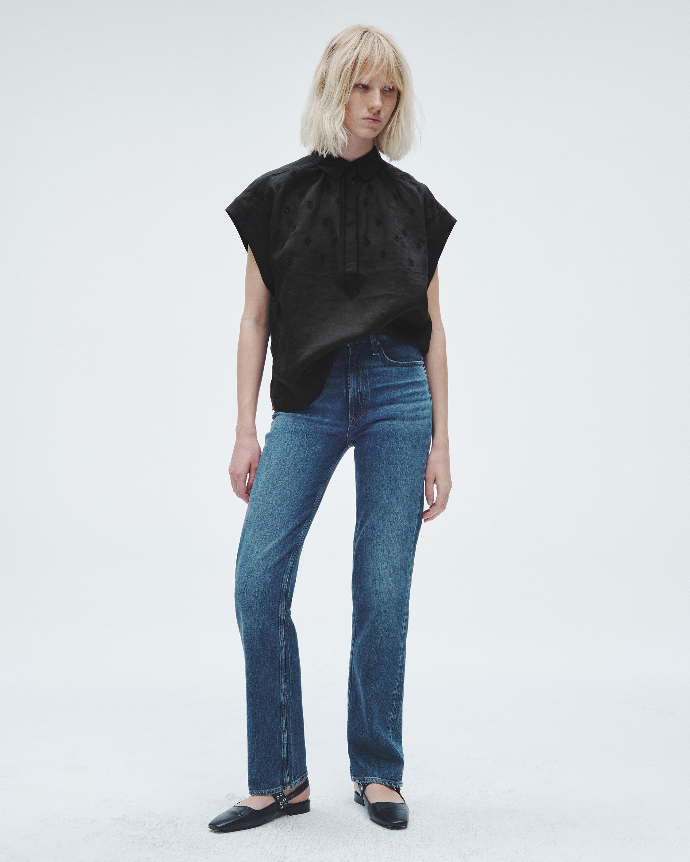Robin Embroidered Top - Black | rag & bone