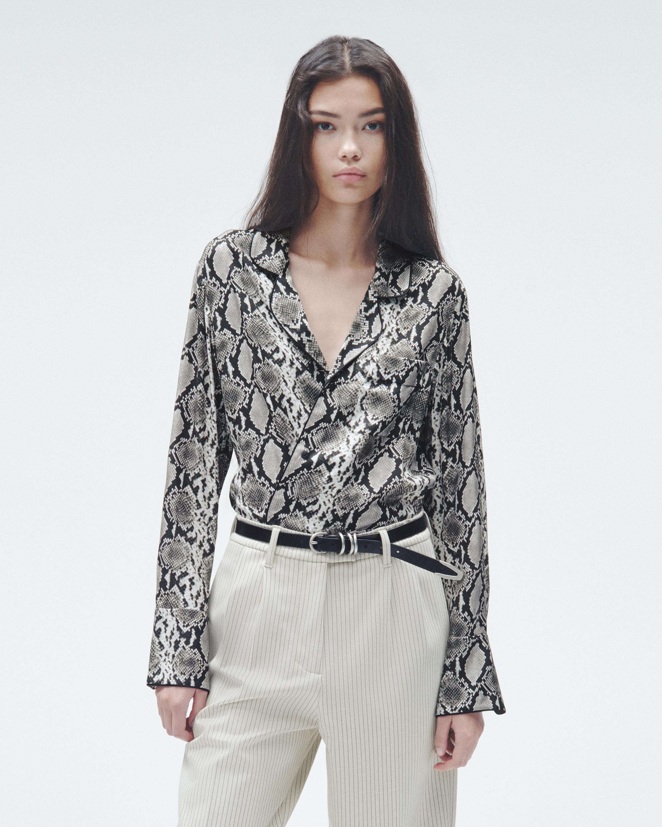 Aurora Printed Silk Shirt