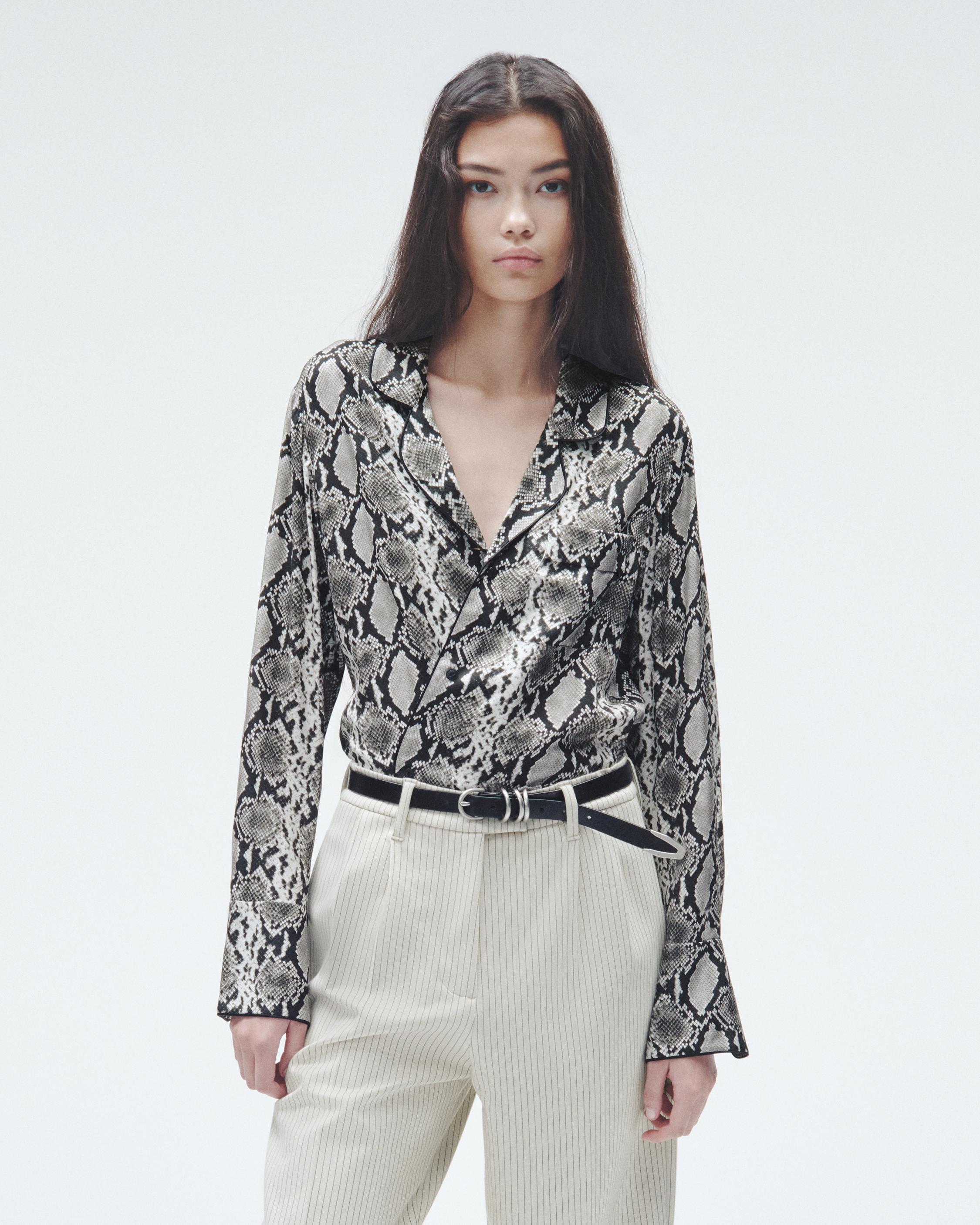 Archive Cloud Print Silk Shirt main image 0