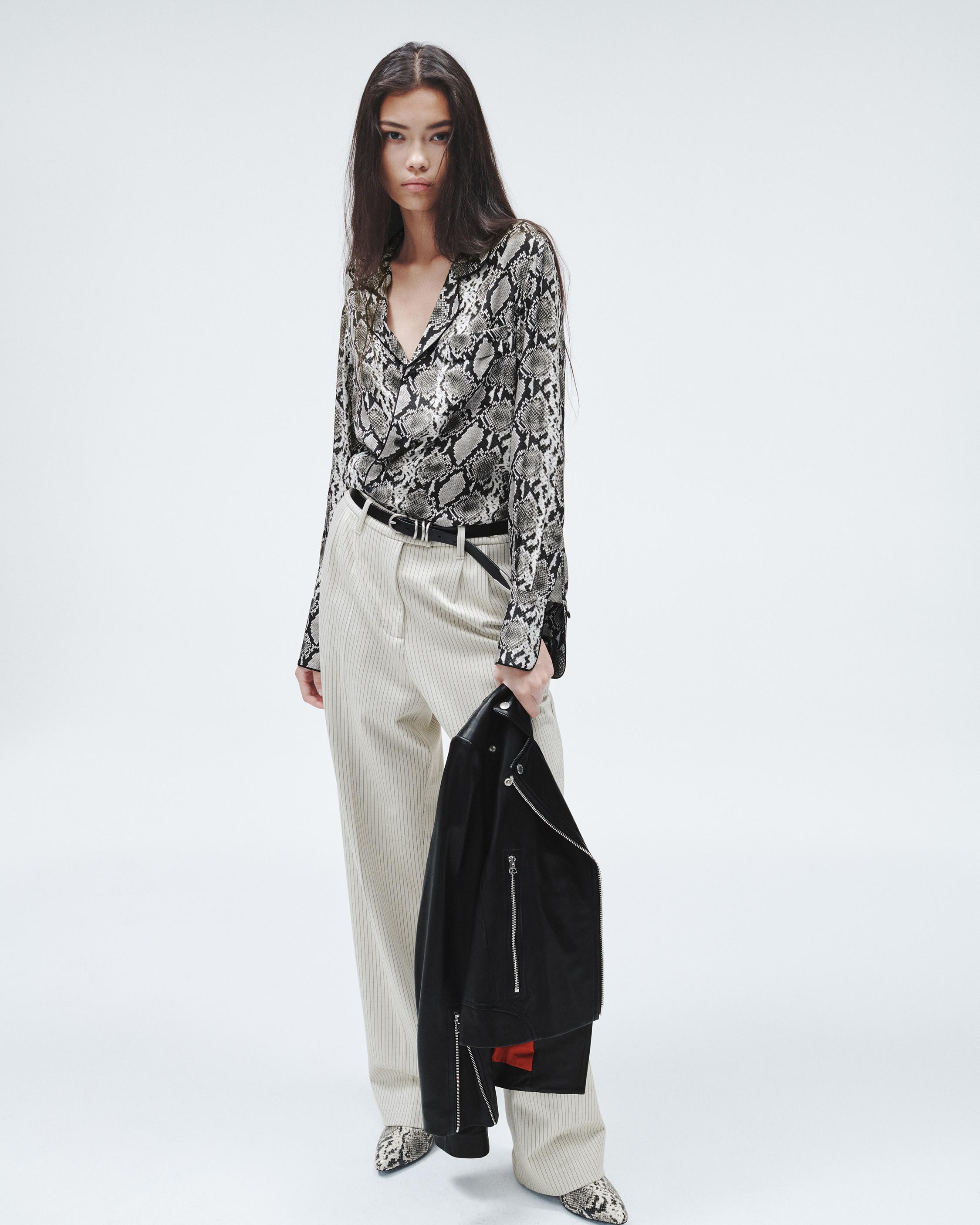 Zara + Snake Print Trousers