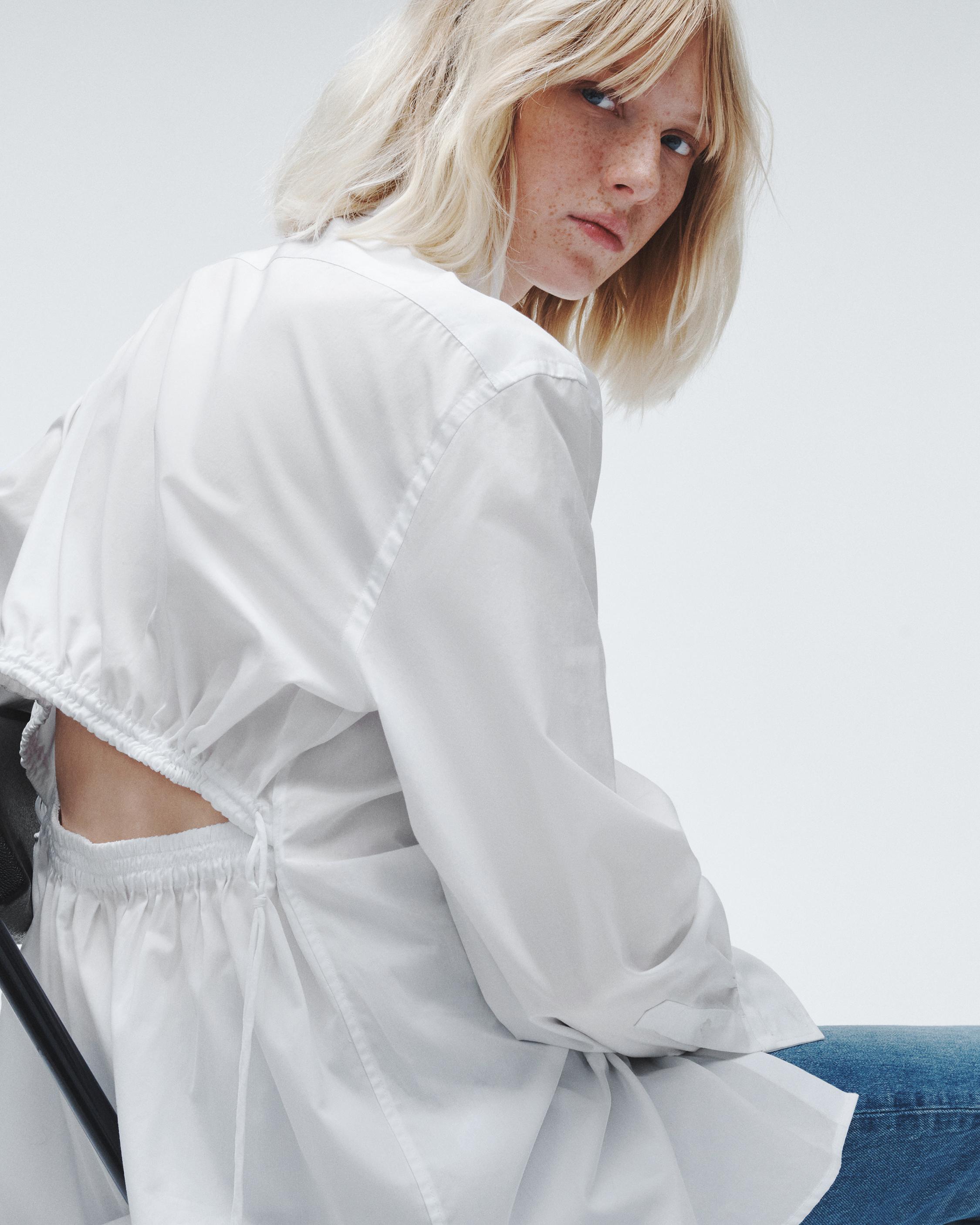 Ellison Cotton Poplin Top White rag & bone