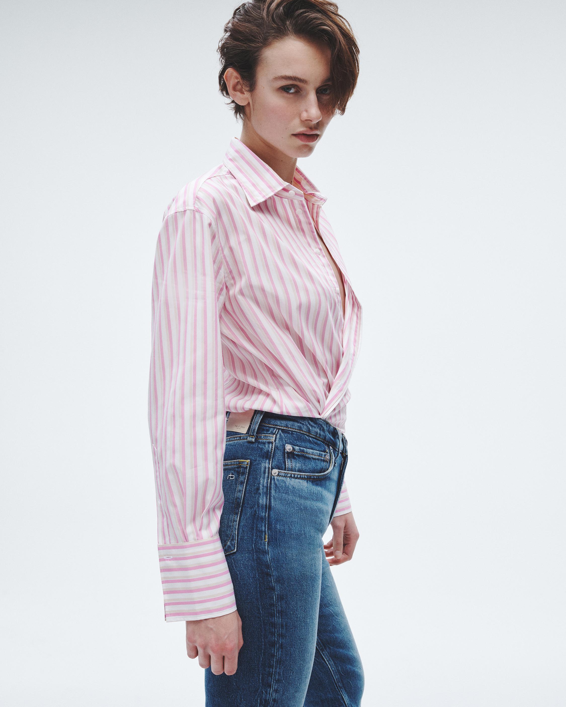 Indiana Striped Cotton Poplin Shirt image number 4