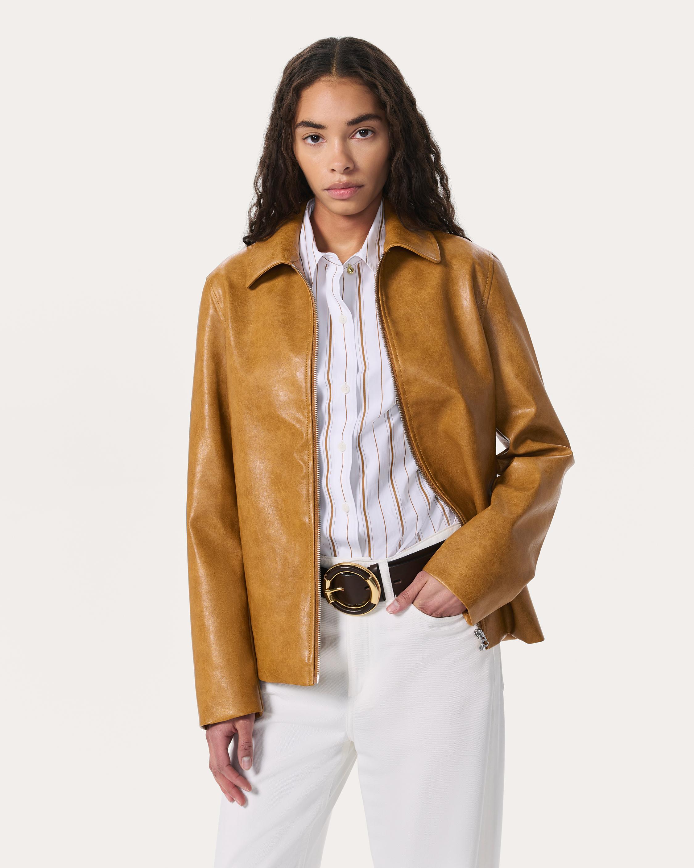 Jordie Faux Leather Jacket