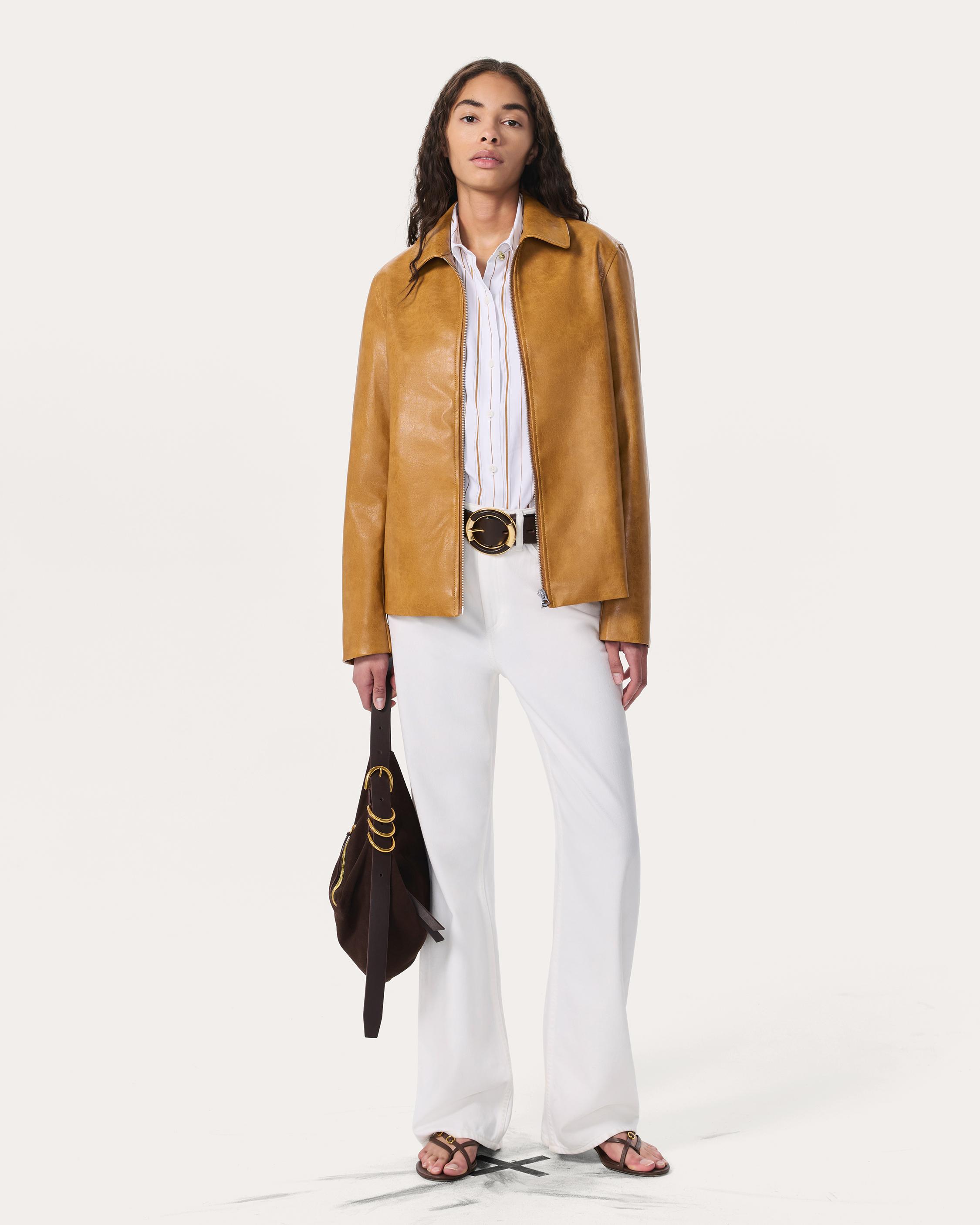 Jordie Faux Leather Jacket image number 7