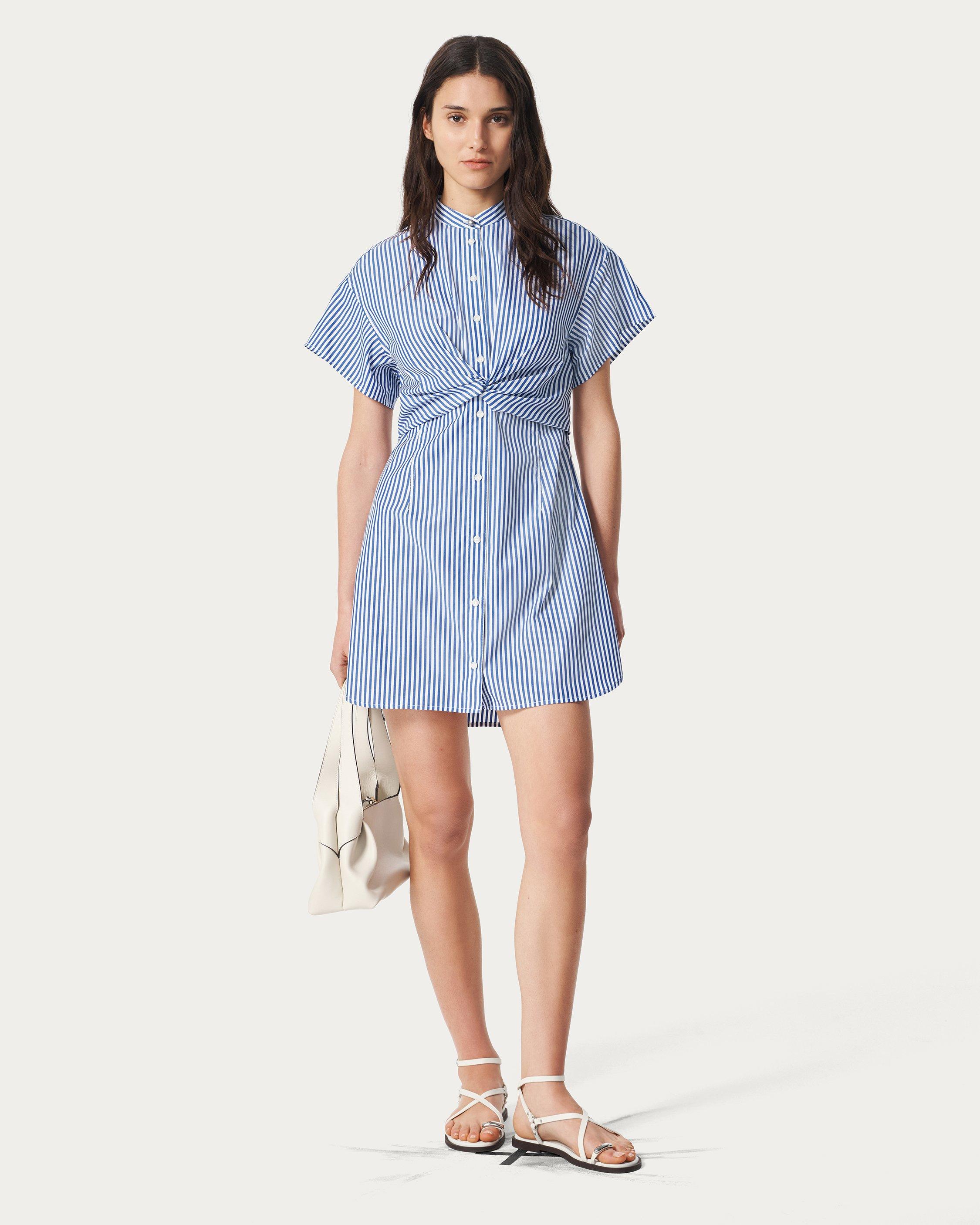 Gretchen Striped Shirt Dress image number 1