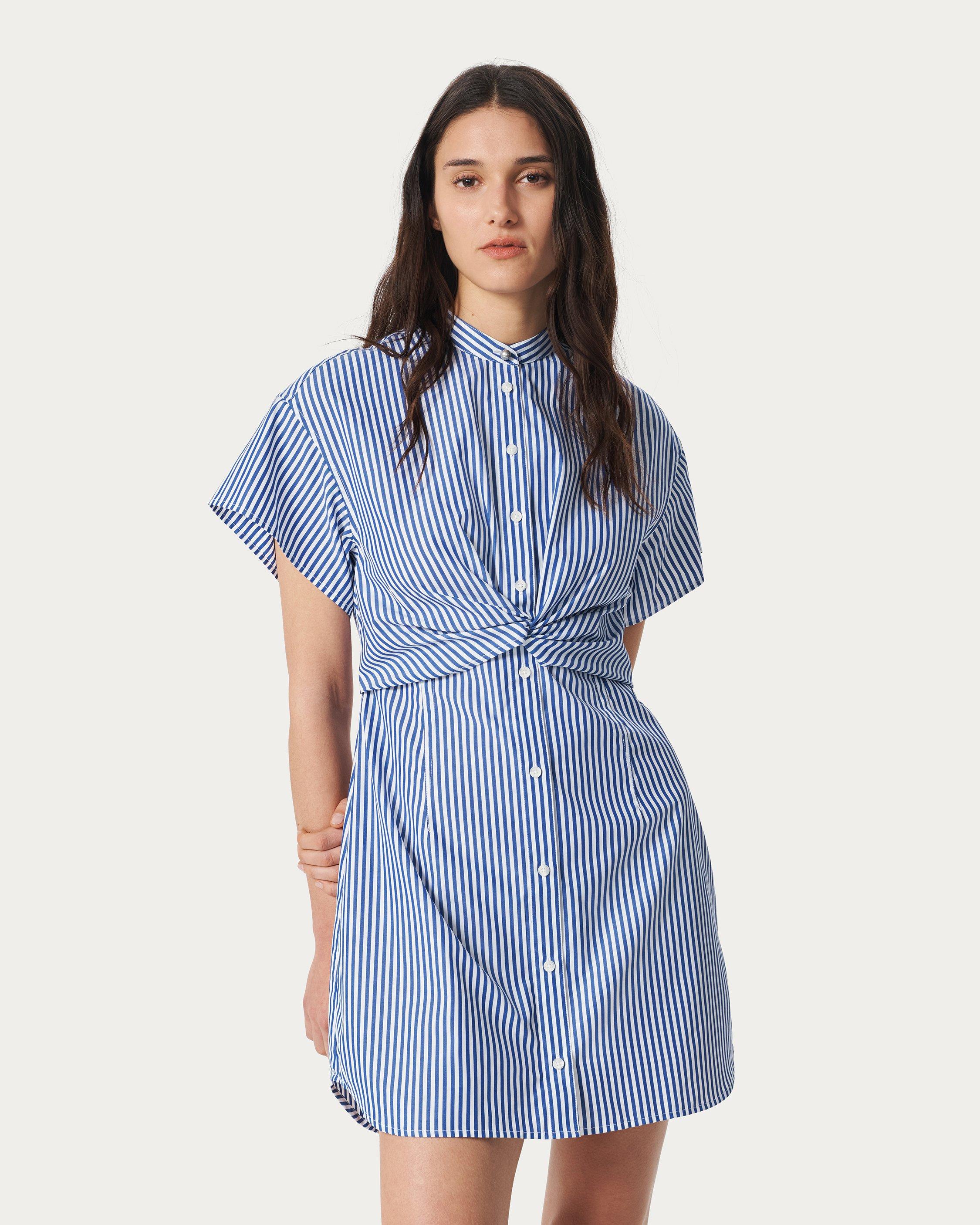 Gretchen Striped Shirt Dress image number 3