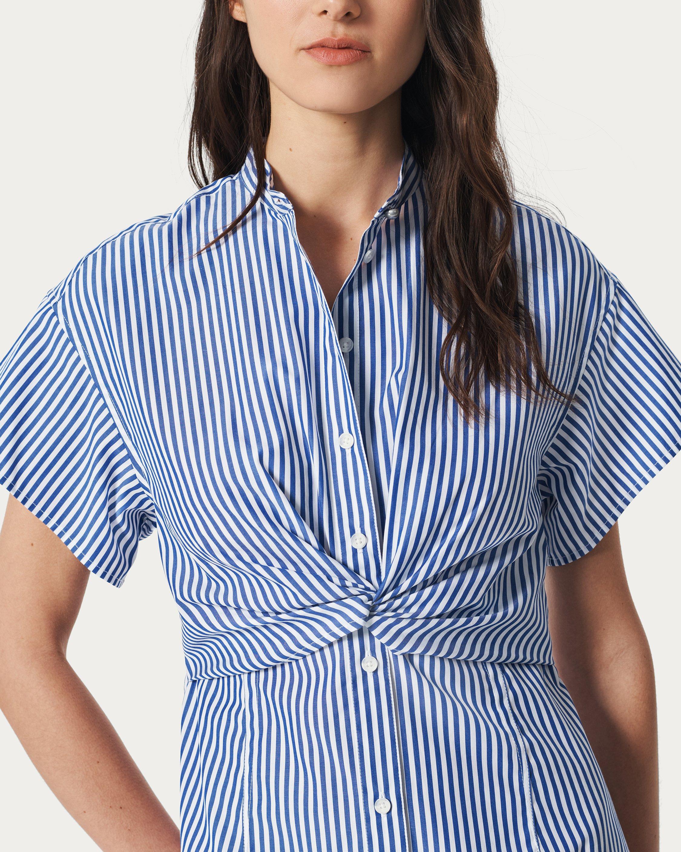Gretchen Striped Shirt Dress image number 4