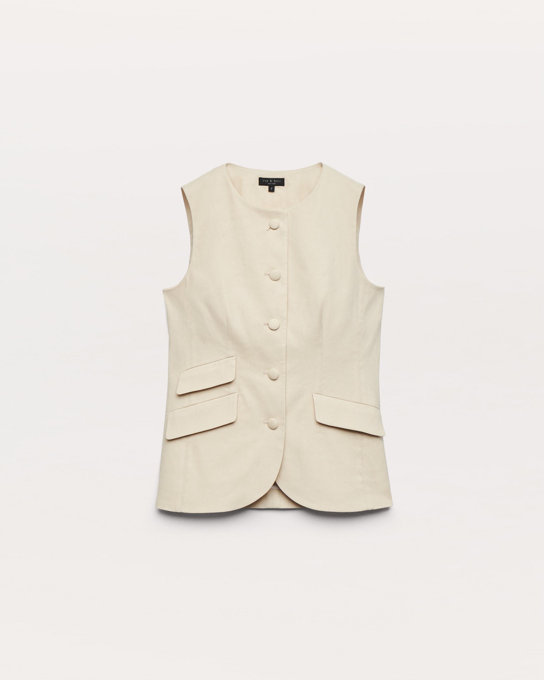Slade Linen-Blend Vest - image 2