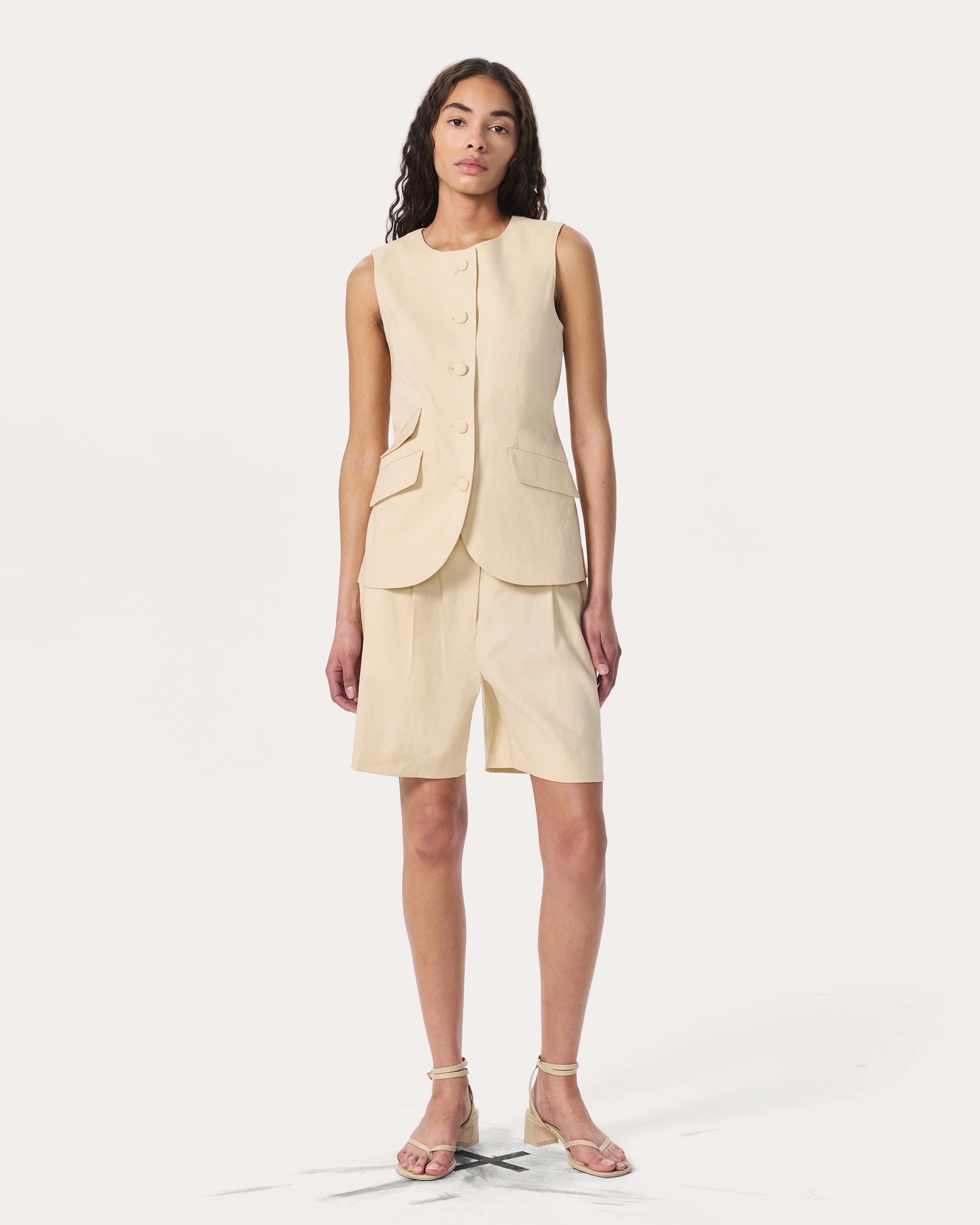 Slade Linen-Blend Vest - image 3