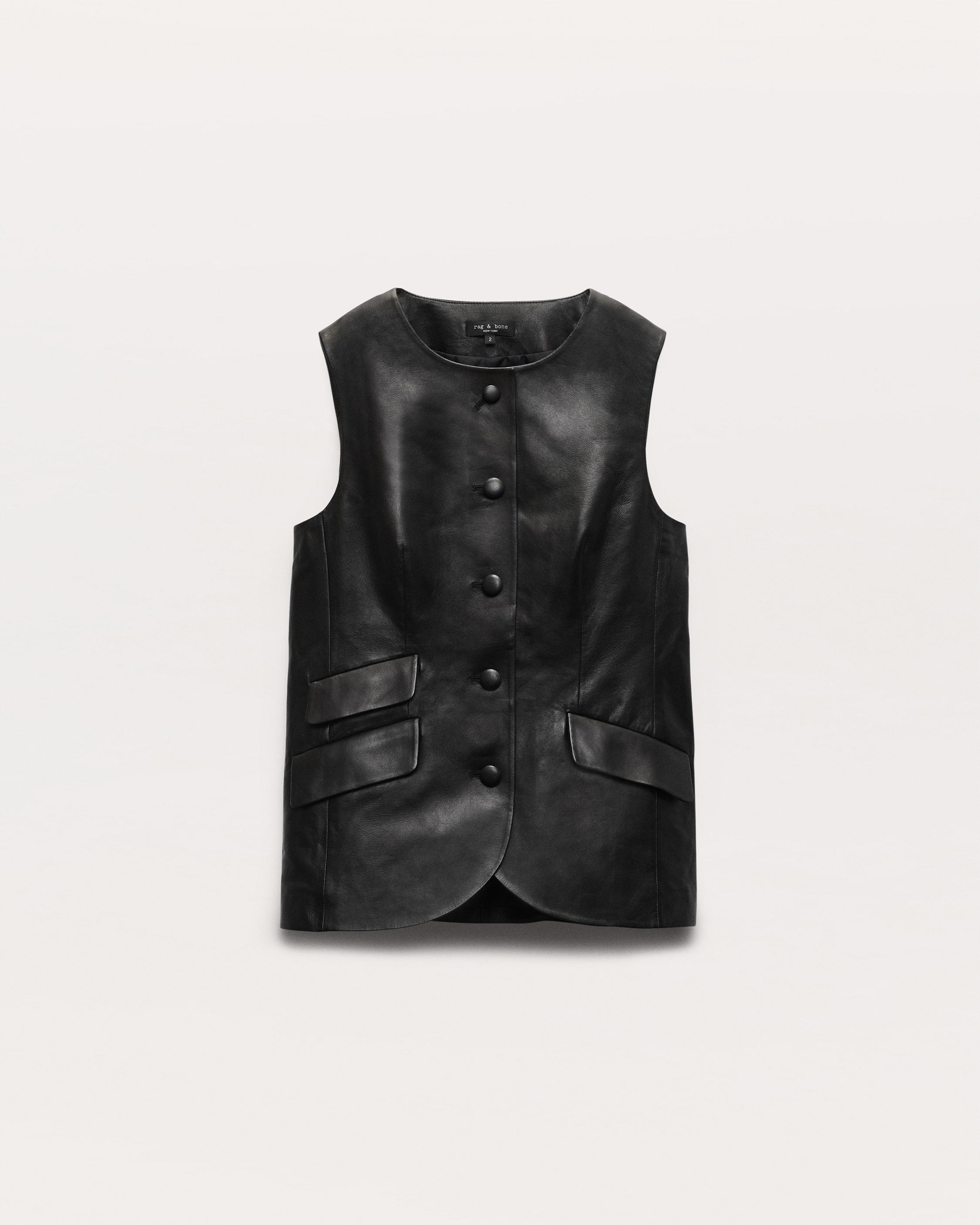 Slade Leather Vest image number 2