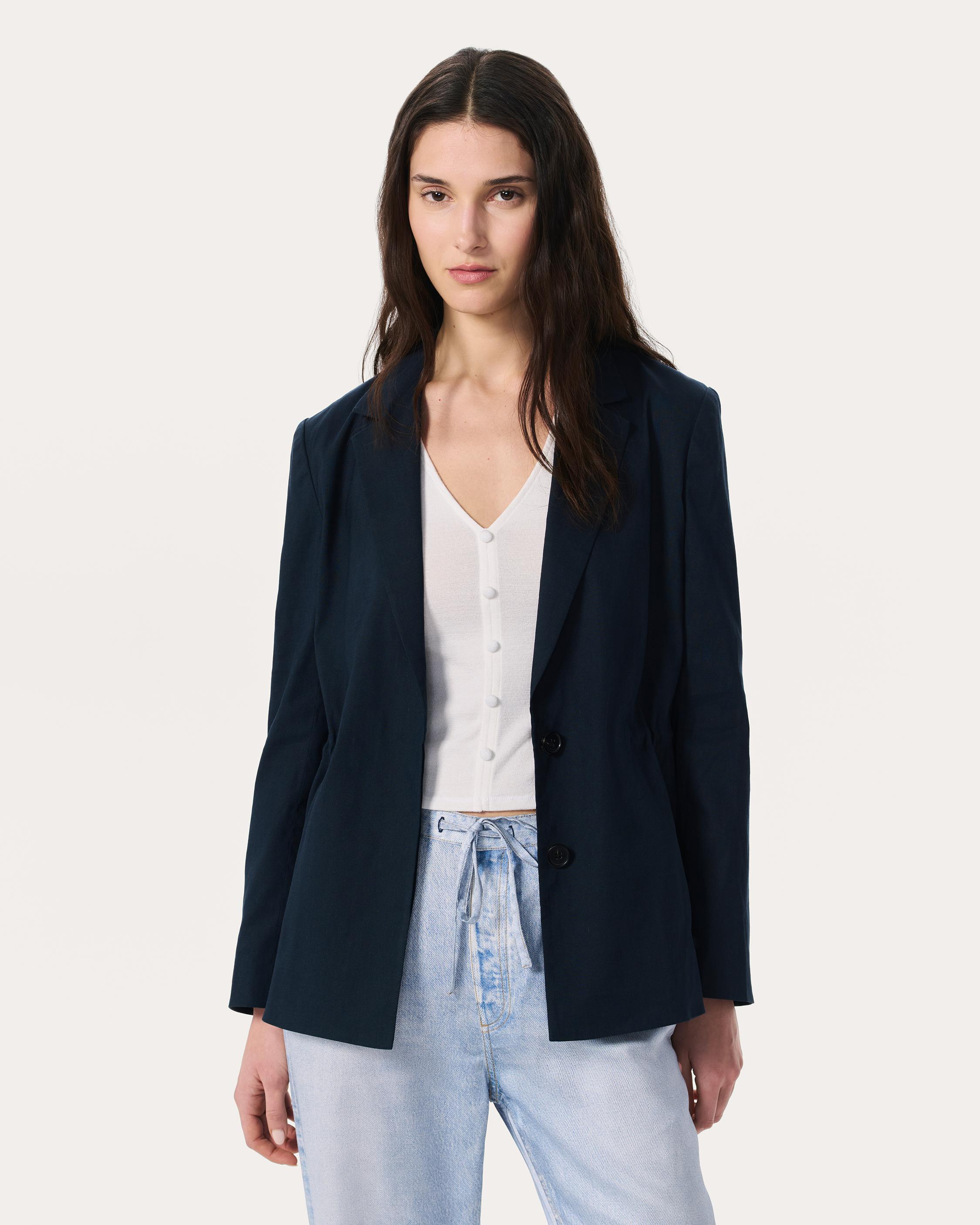 Spencer Linen-Blend Blazer image number 1