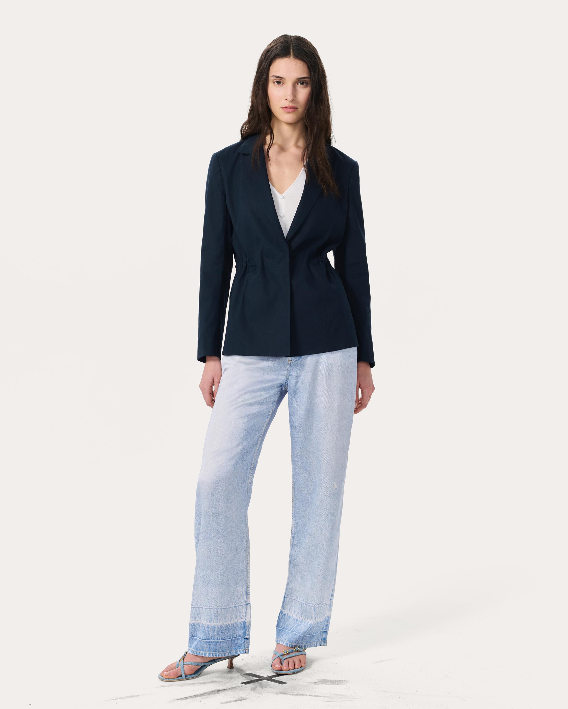 Spencer Linen-Blend Blazer - image 3