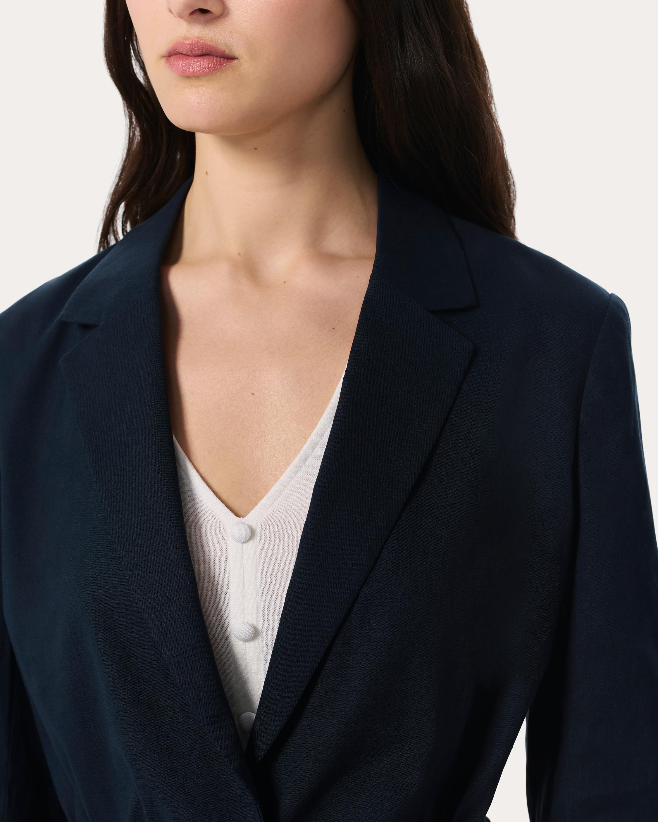 Spencer Linen-Blend Blazer - image 5