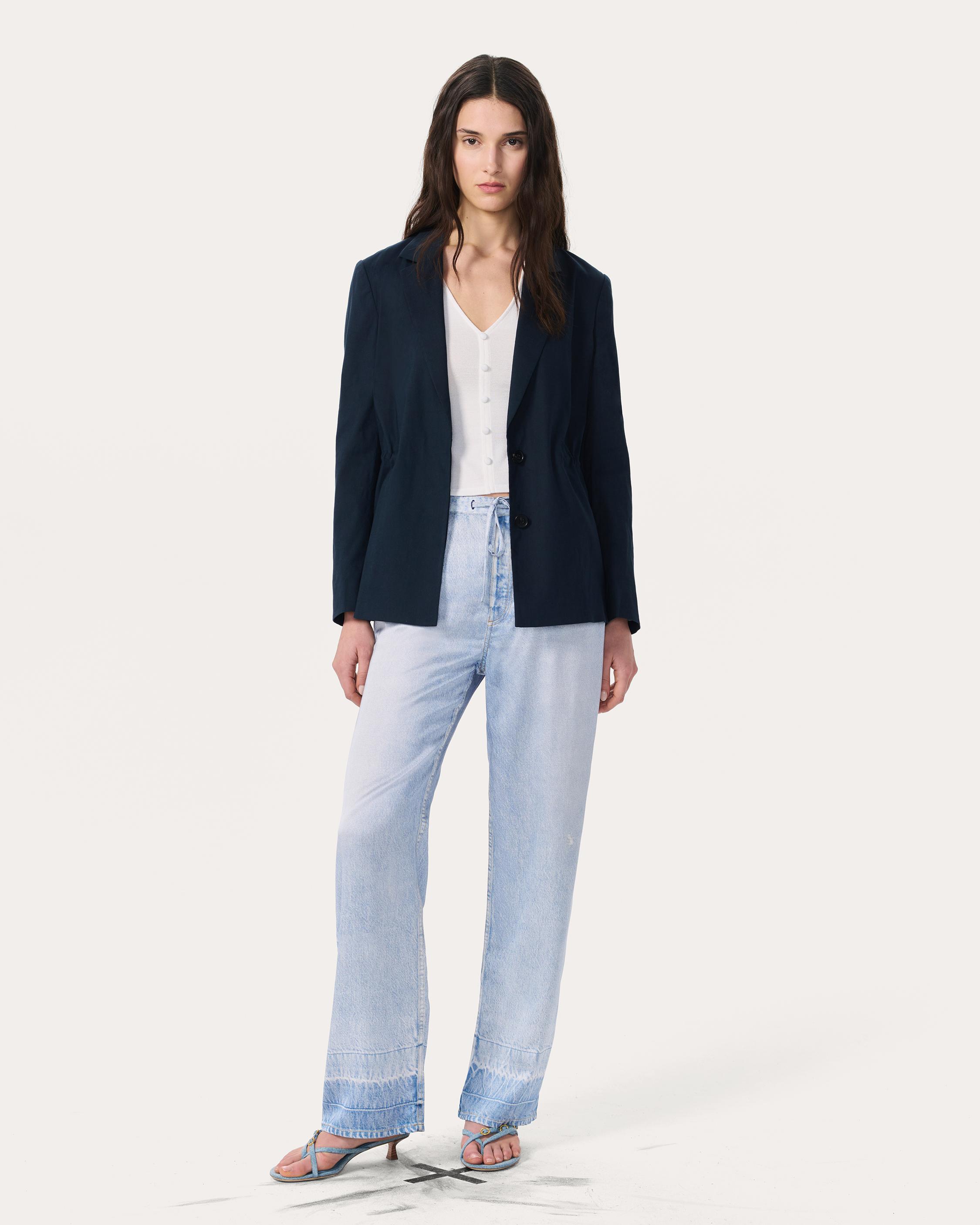 Spencer Linen-Blend Blazer image number 7