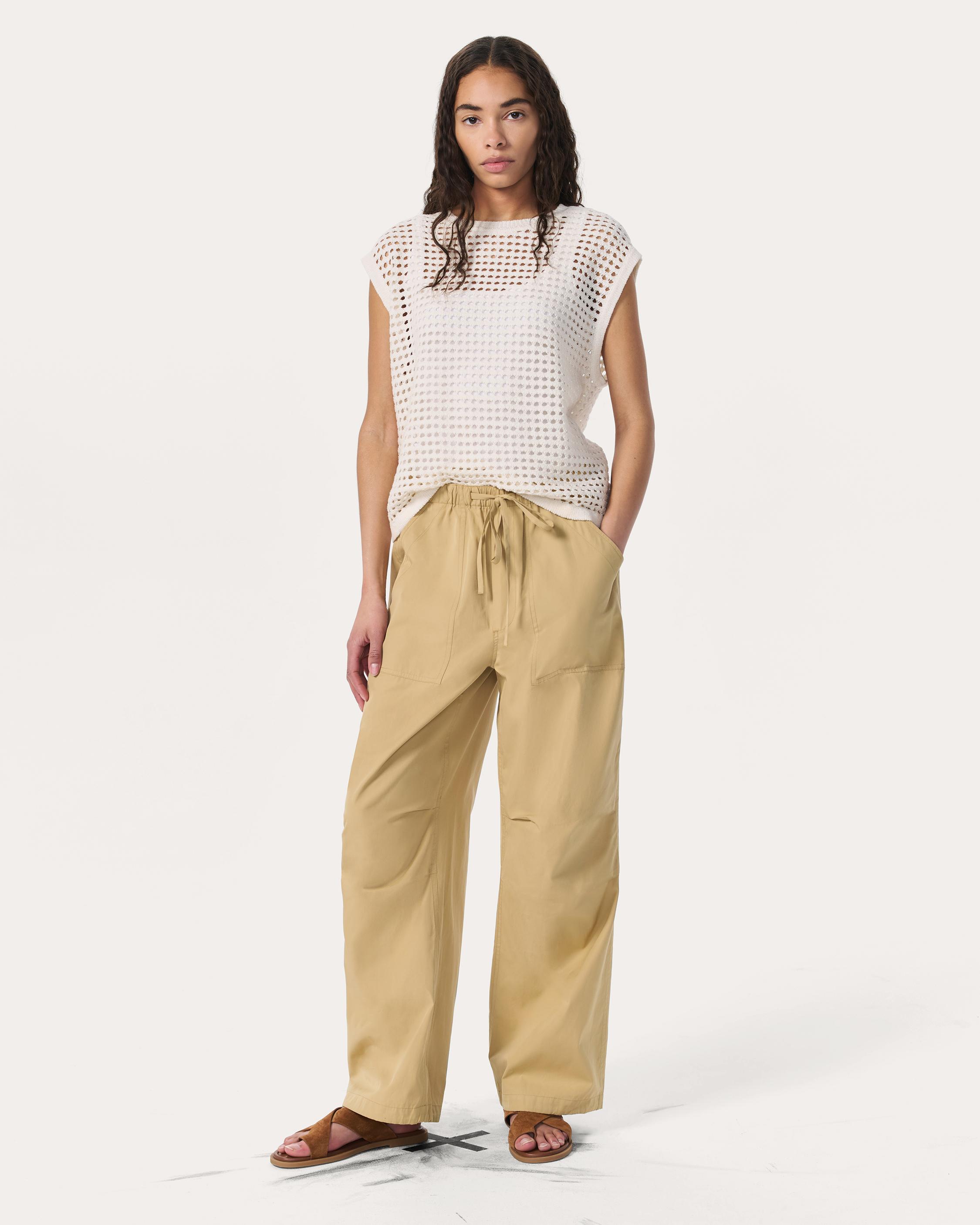 Adina Cotton Pants - Light Brown | rag & bone